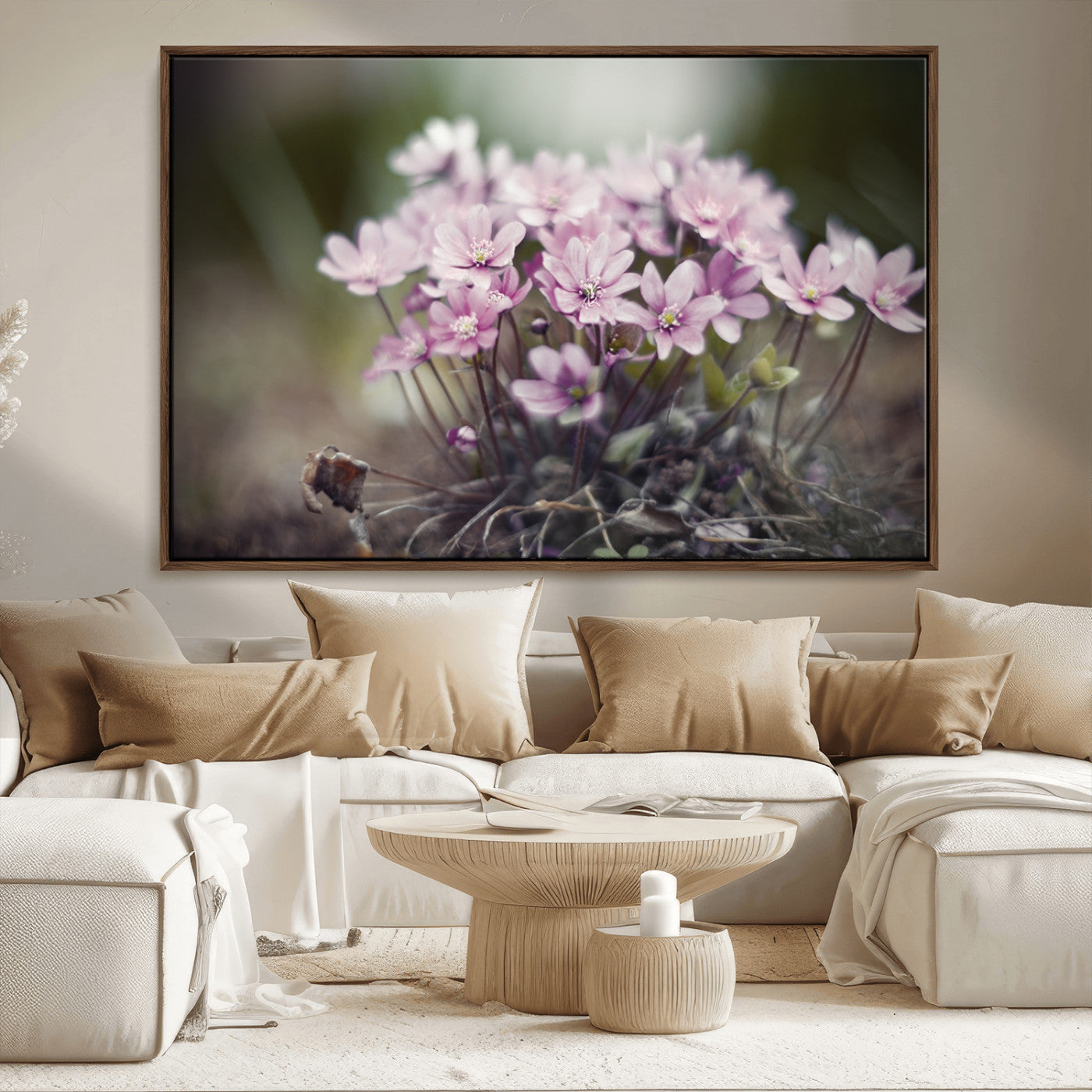 MGV-FC-36X24 - Pink Wild Flower Canvas Print