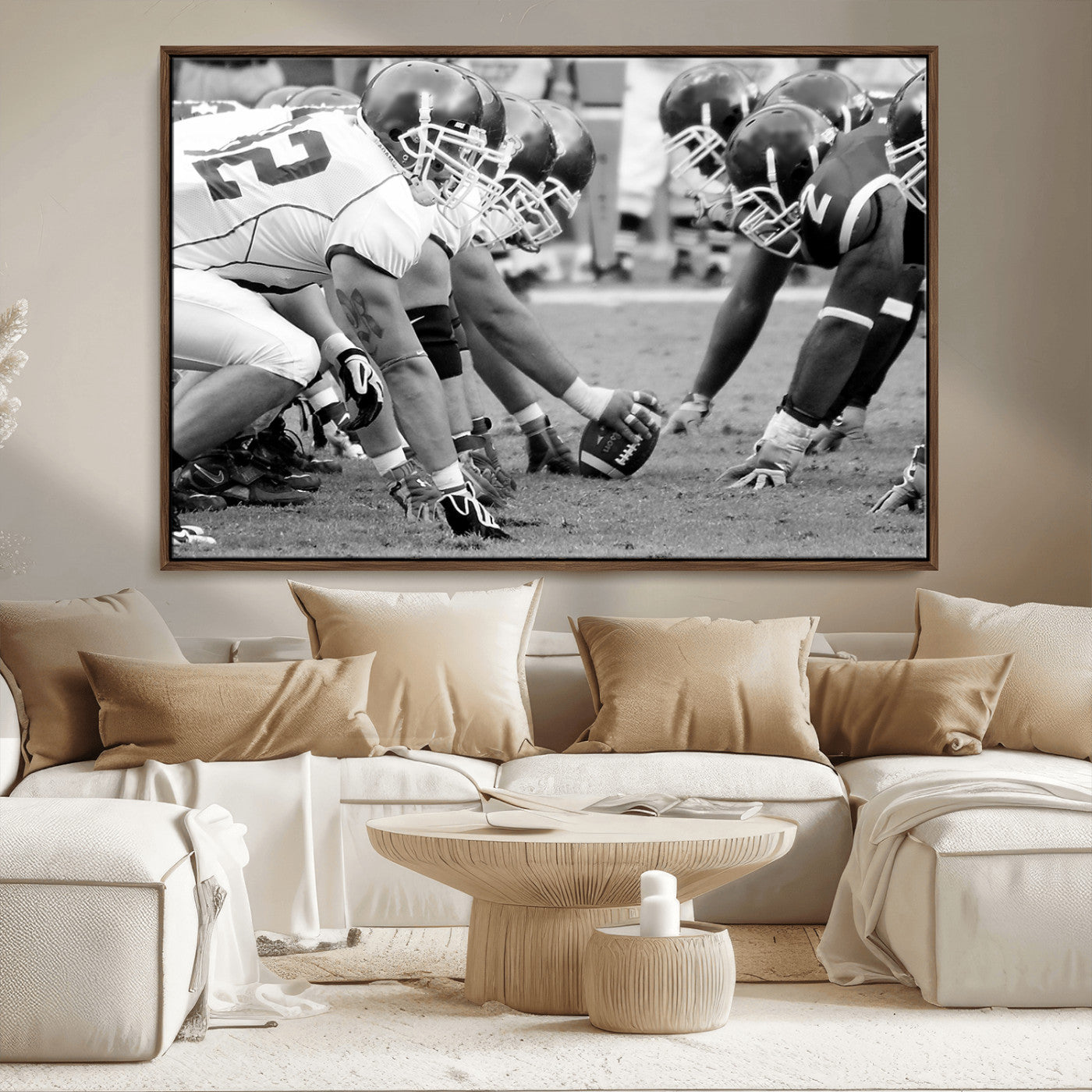 MGV-FC-36X24 - American Football Player Wall Art Canvas Print
