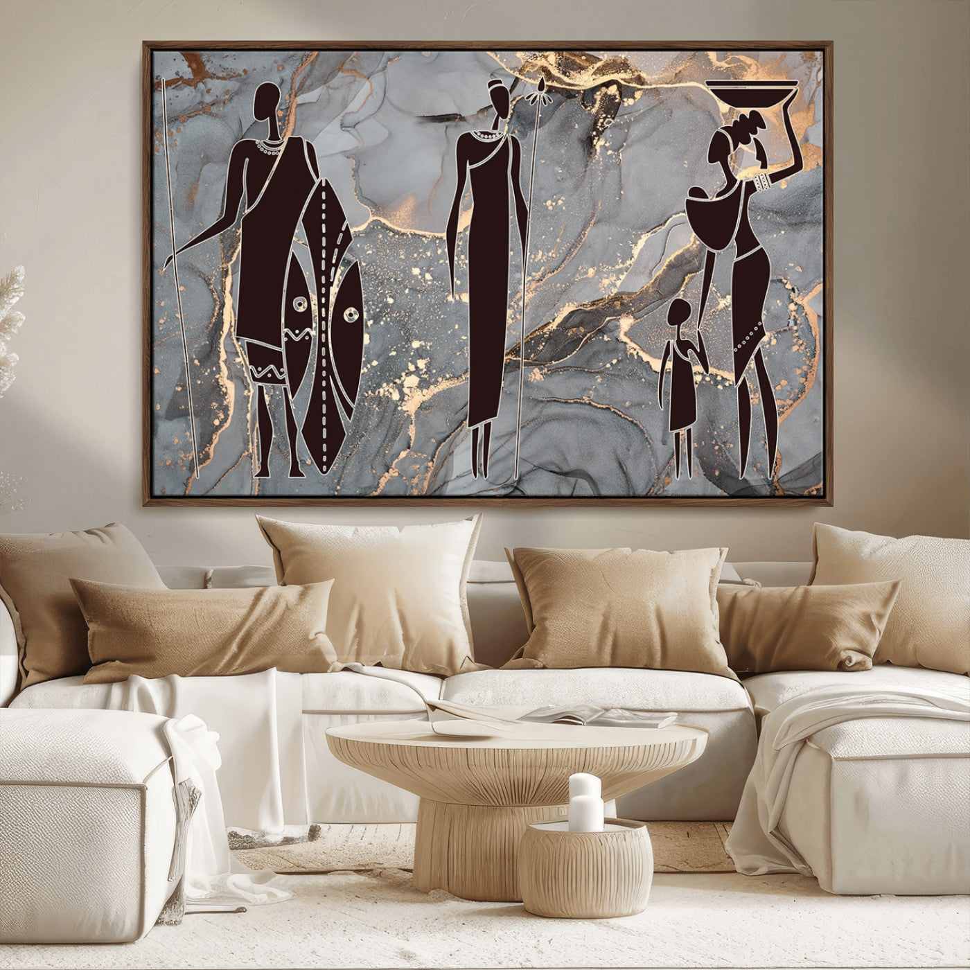 MGV-FC-36X24 - African American Wall Art African Women Painting Canvas Print