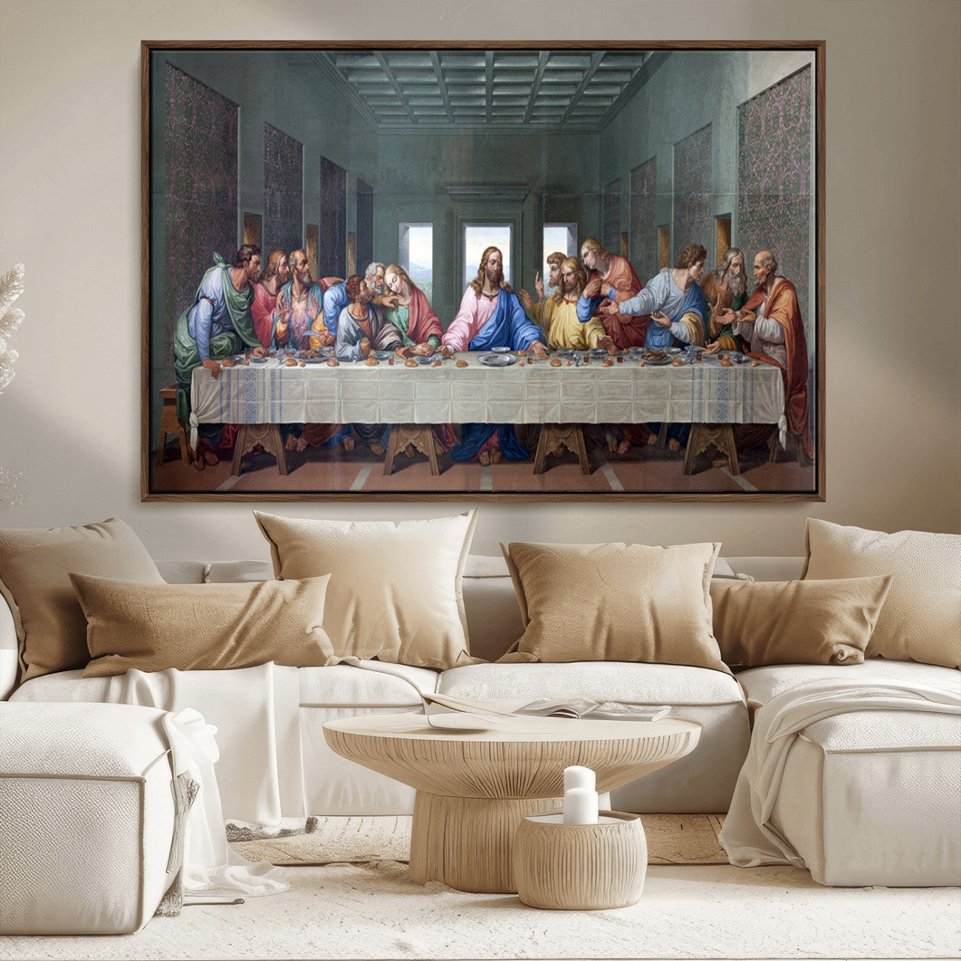 MGV-FC-36X24 - The Last Supper Multi Panel Canvas Wall Art