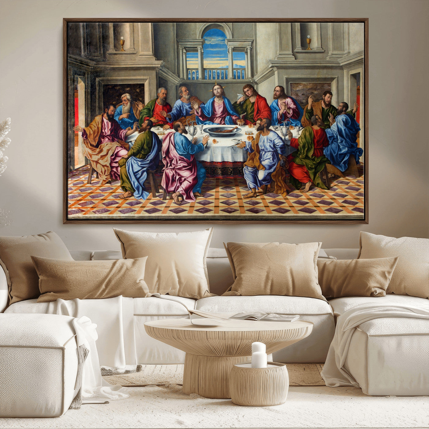 MGV-FC-36X24 - The Last Supper Multi Panel Canvas Wall Art