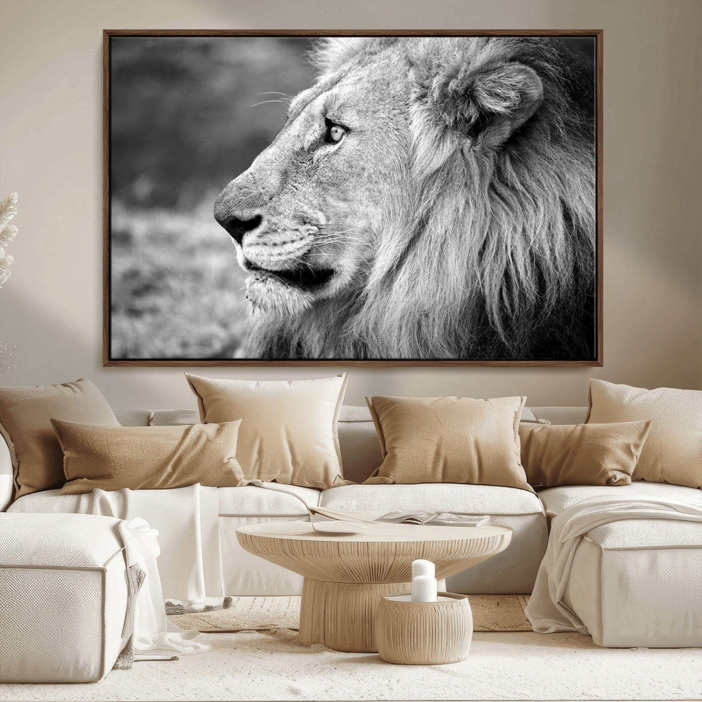 MGV-FC-36X24 - African Lion Wall Art Canvas Print