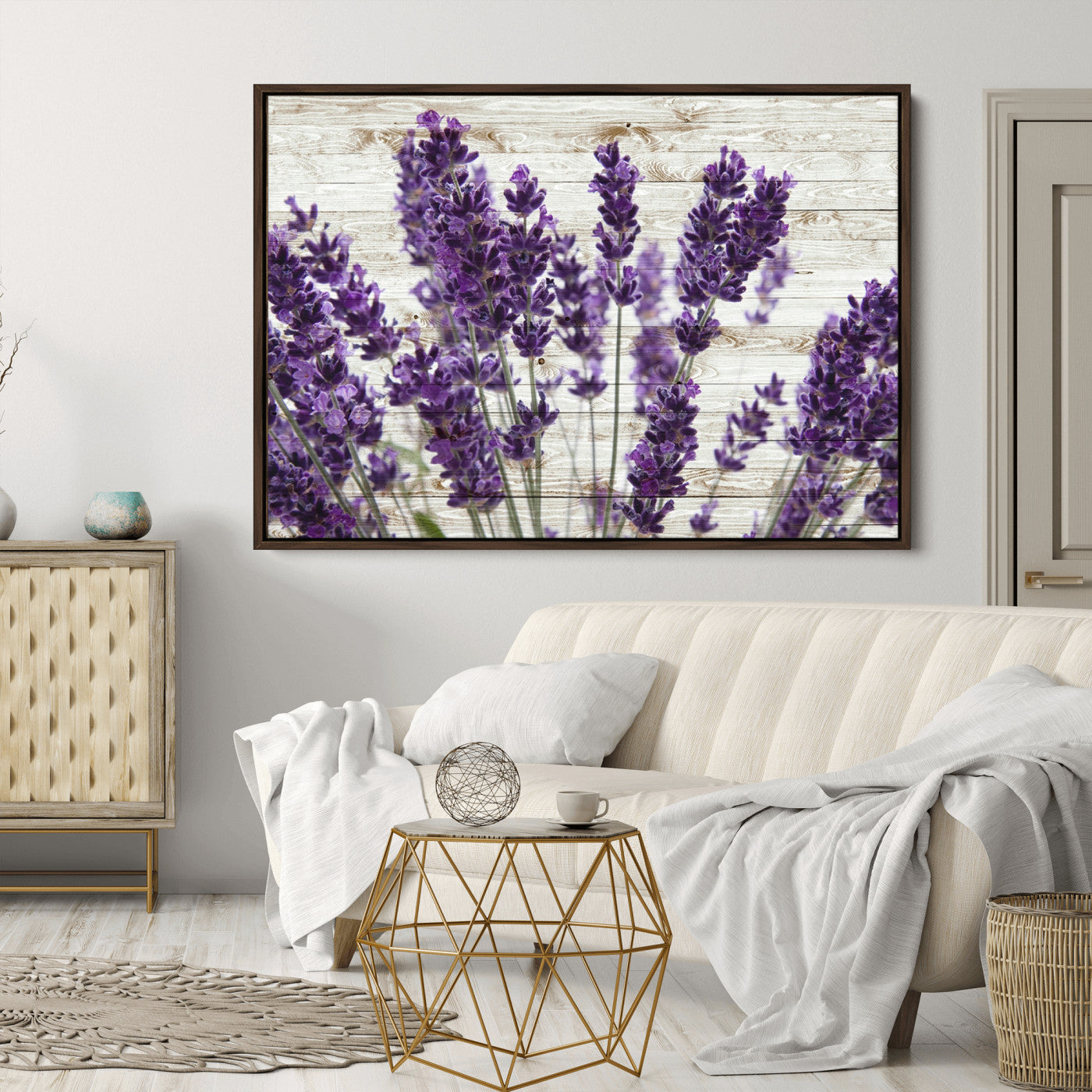35576-MGV-CV-36X24-Lavender Canvas Wall Art Flower Print