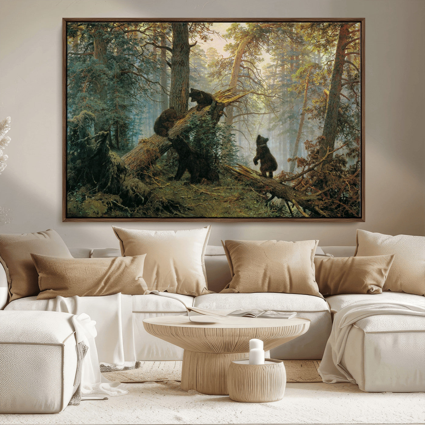 MGV-FC-36X24 - Grizzly Bear Cubs Wall Art Canvas Print