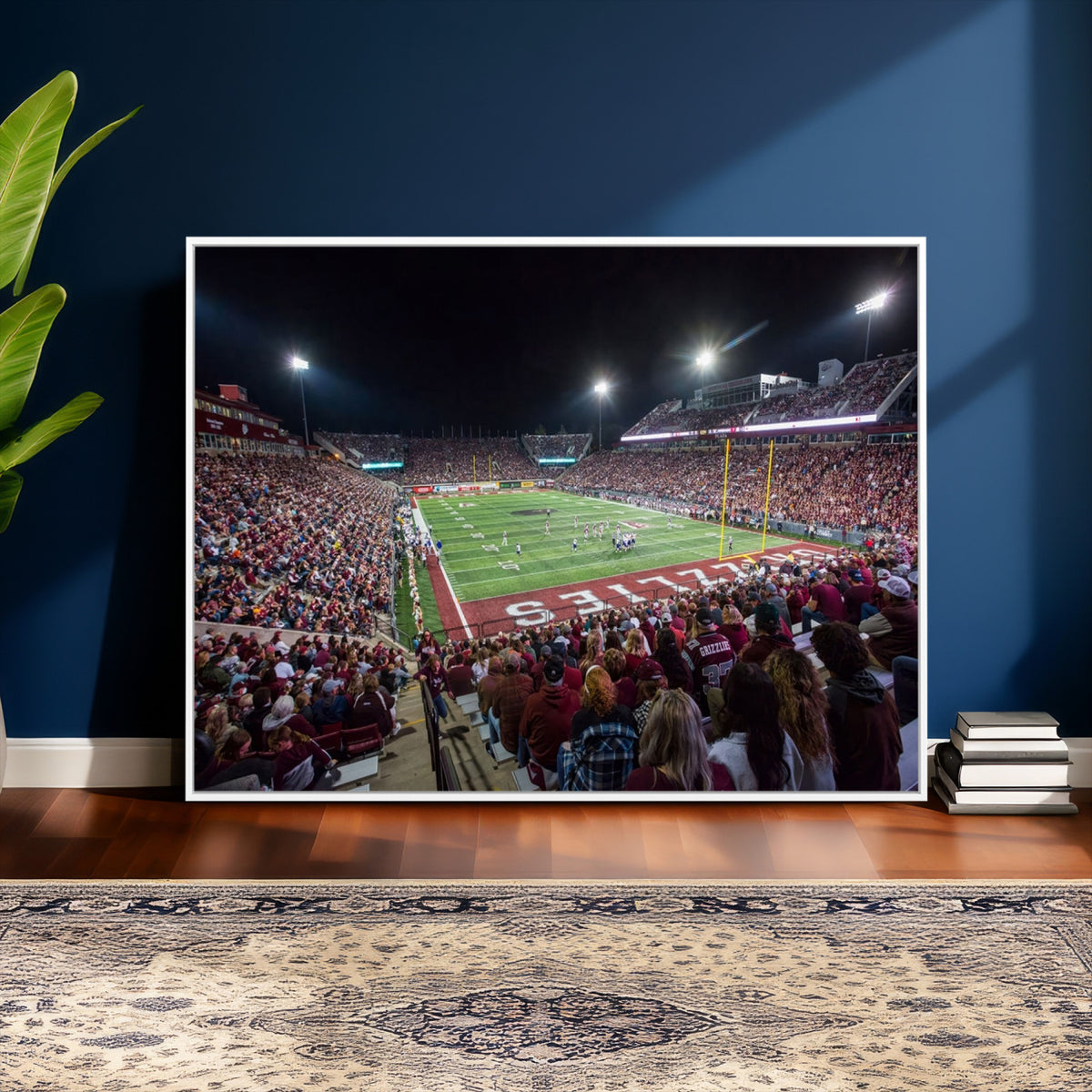 56191-MGV-CV-36X24 - Washington Grizzly Stadium American Football Wall Art Canvas Print, Sports Wall Art Print, Game Room Decor-1