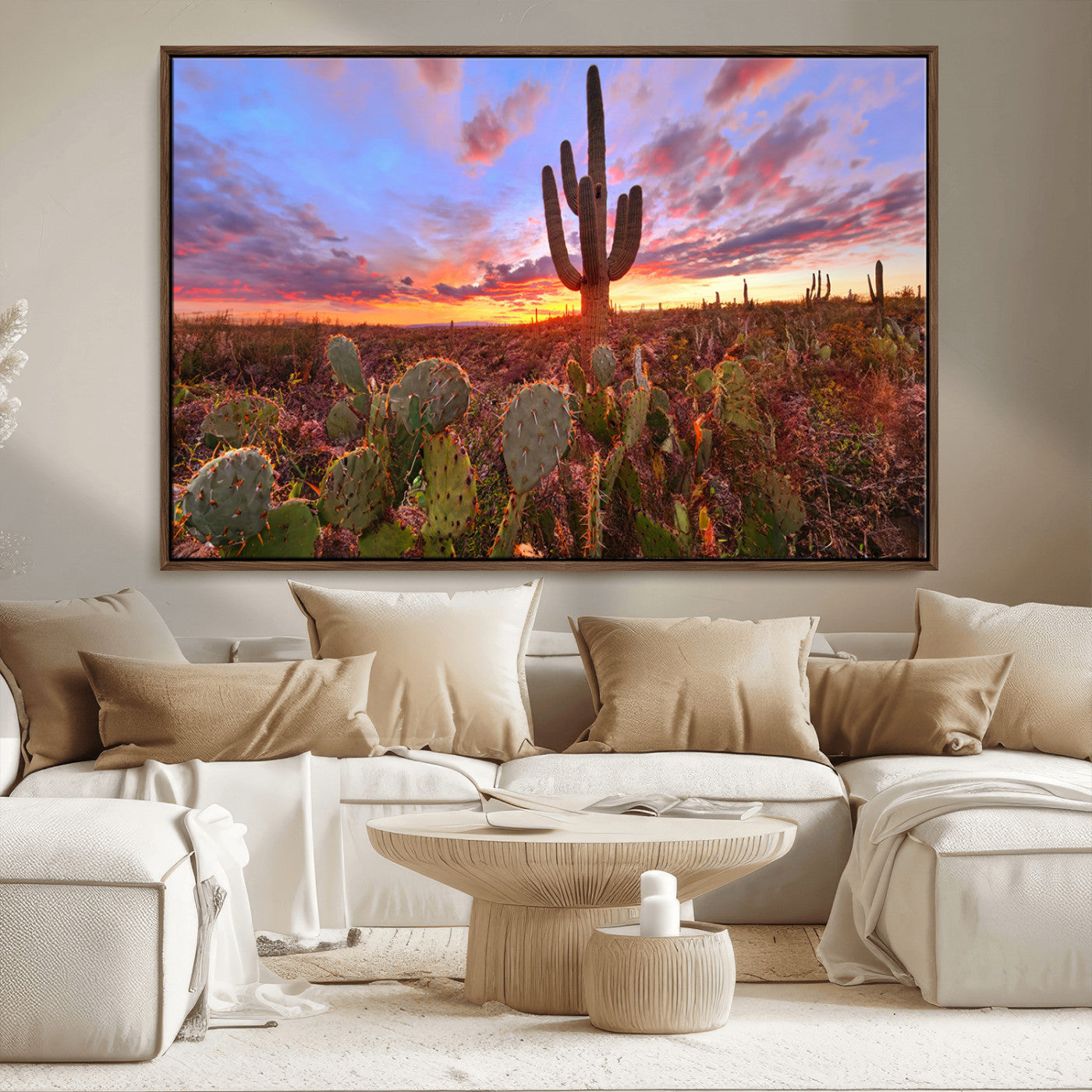 MGV-FC-36X24 - Arizona Desert Sunset Wall Art Canvas Print