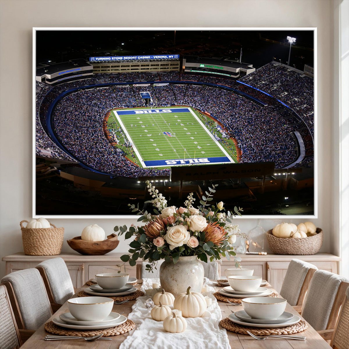 19030-MGV-CV-36X24 - Buffalo Bills NFL Football Team Print, Highmark Stadium