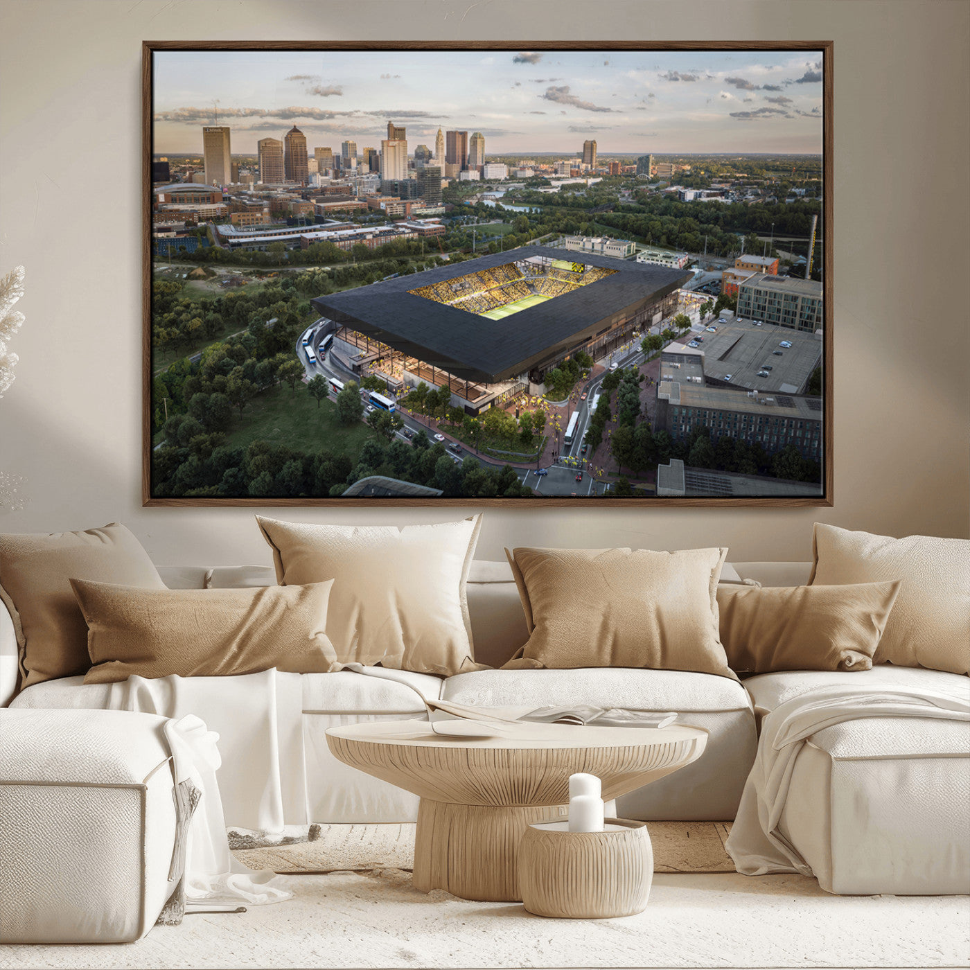 MGV-FC-36X24 - Columbus Crew Soccer Team Print - Columbus Crew Stadium Wall Art, Columbus Crew Soccer Wall Art