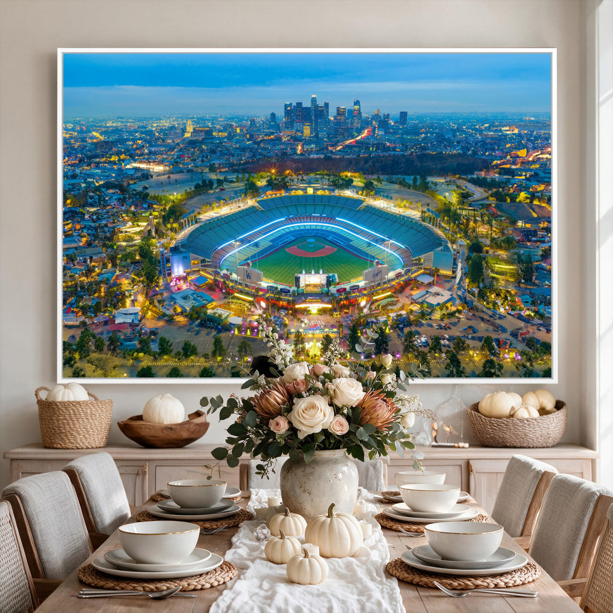78144-MGV-CV-36X24 - Los Angeles Dodgers Wall Art Canvas, Dodger Stadium Wall Art