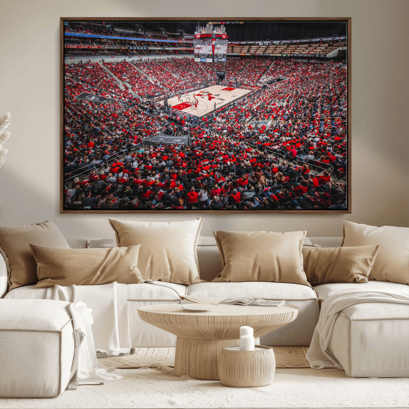 MGV-FC-36X24 - Louisville Cardinals Basketball Print Canvas - Louisville KFC Yum Center Arena Wall Art Canvas Print