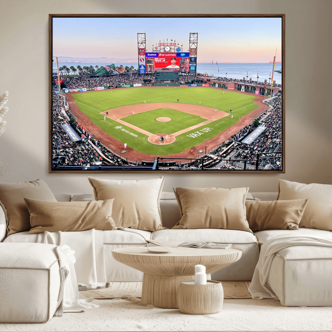 MGV-FC-36X24 - San Francisco Giants Baseball Team Print - Oracle Park Stadium Wall Art Canvas Print