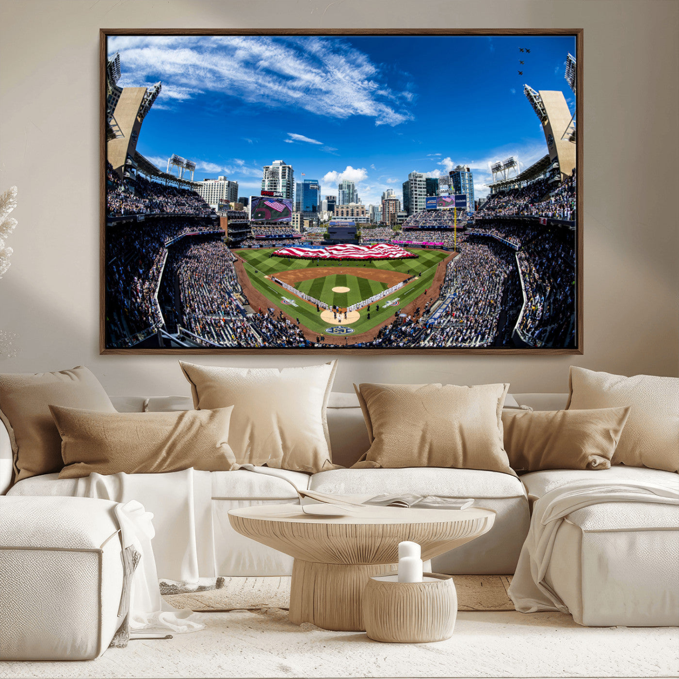 MGV-FC-36X24 - San Diego Padres Baseball Team Print - Petco Park Stadium Wall Art Canvas Print