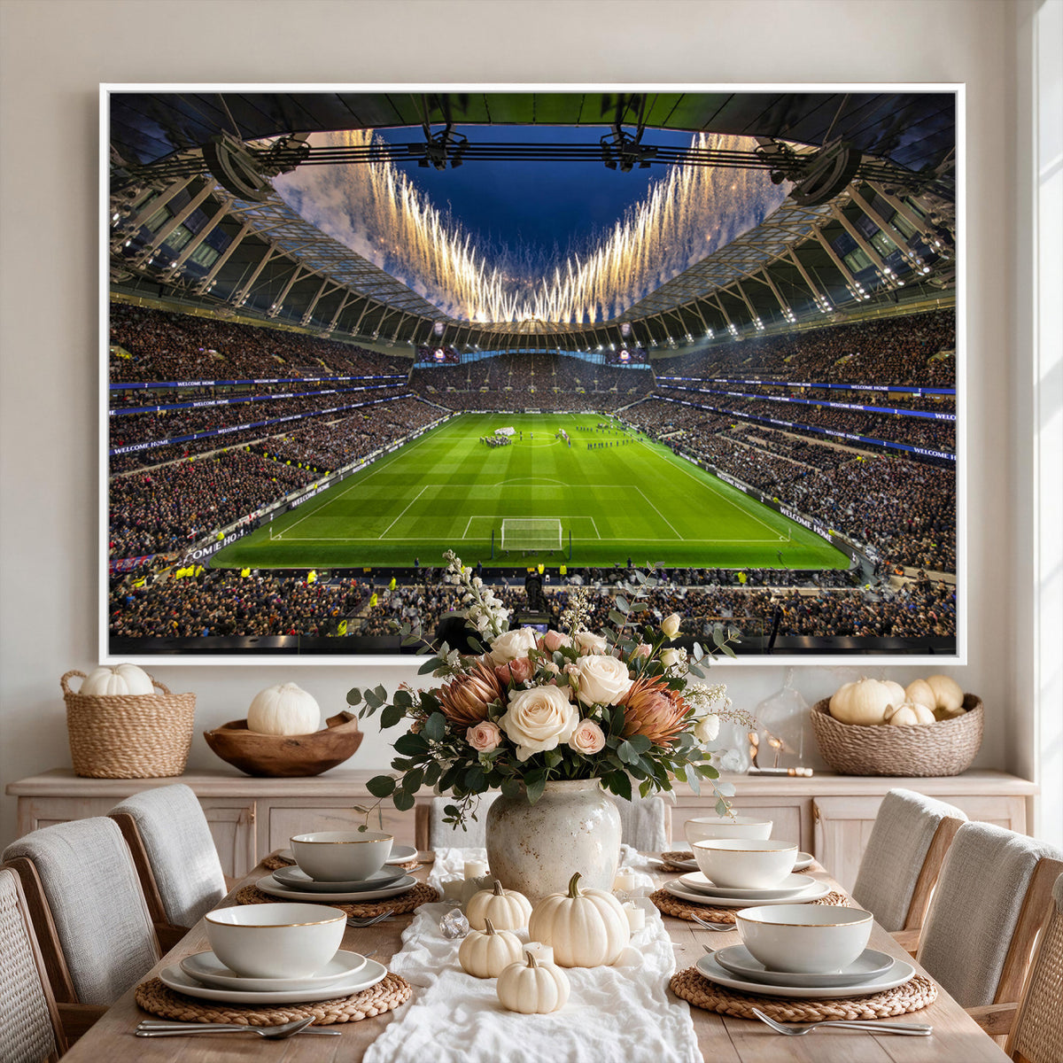 40157-MGV-CV-36X24 - Tottenham Hotspur Football Team Print, London Tottenham Hotspur Stadium Wall Art