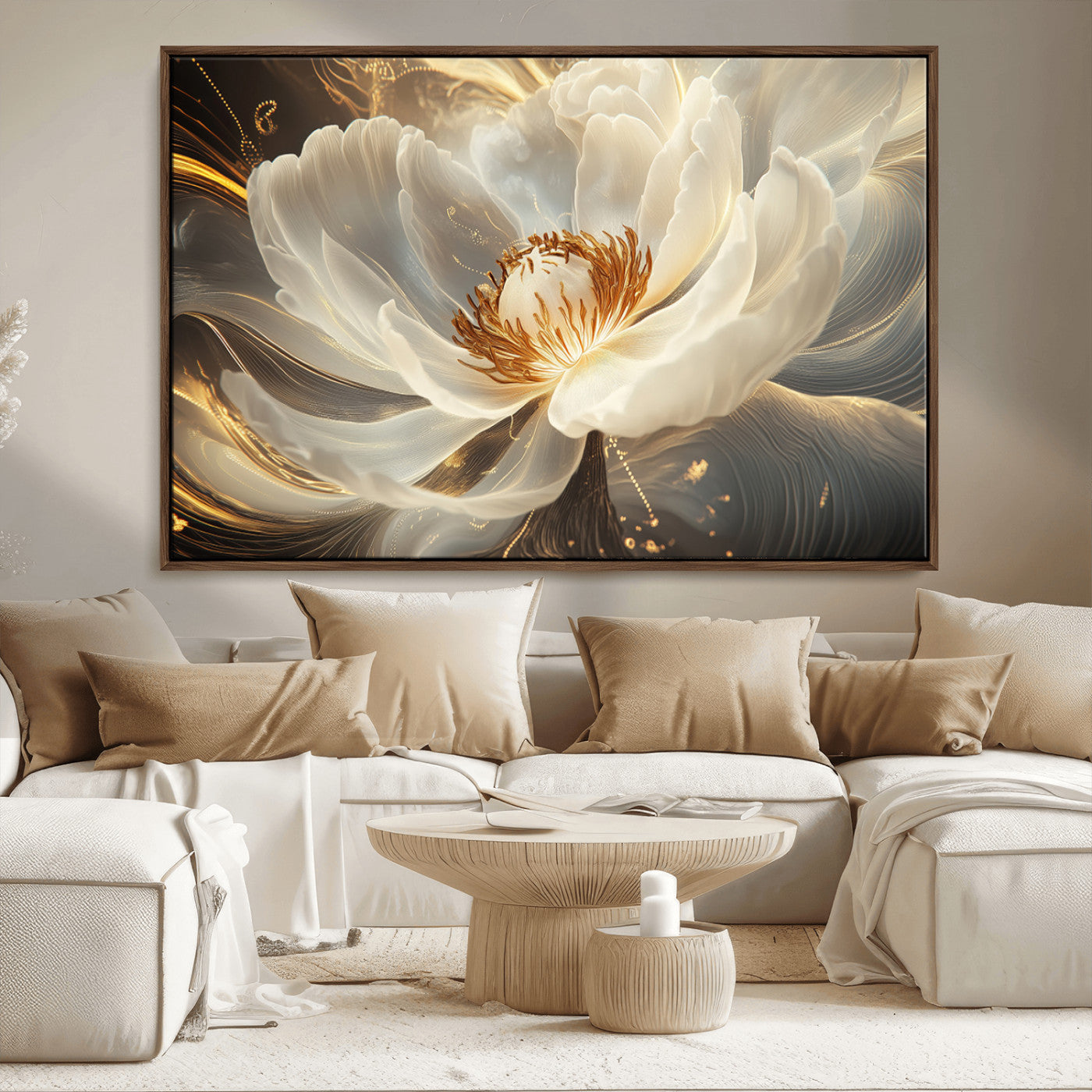 MGV-FC-36X24 - Abstract Floral Wall Art Canvas Print