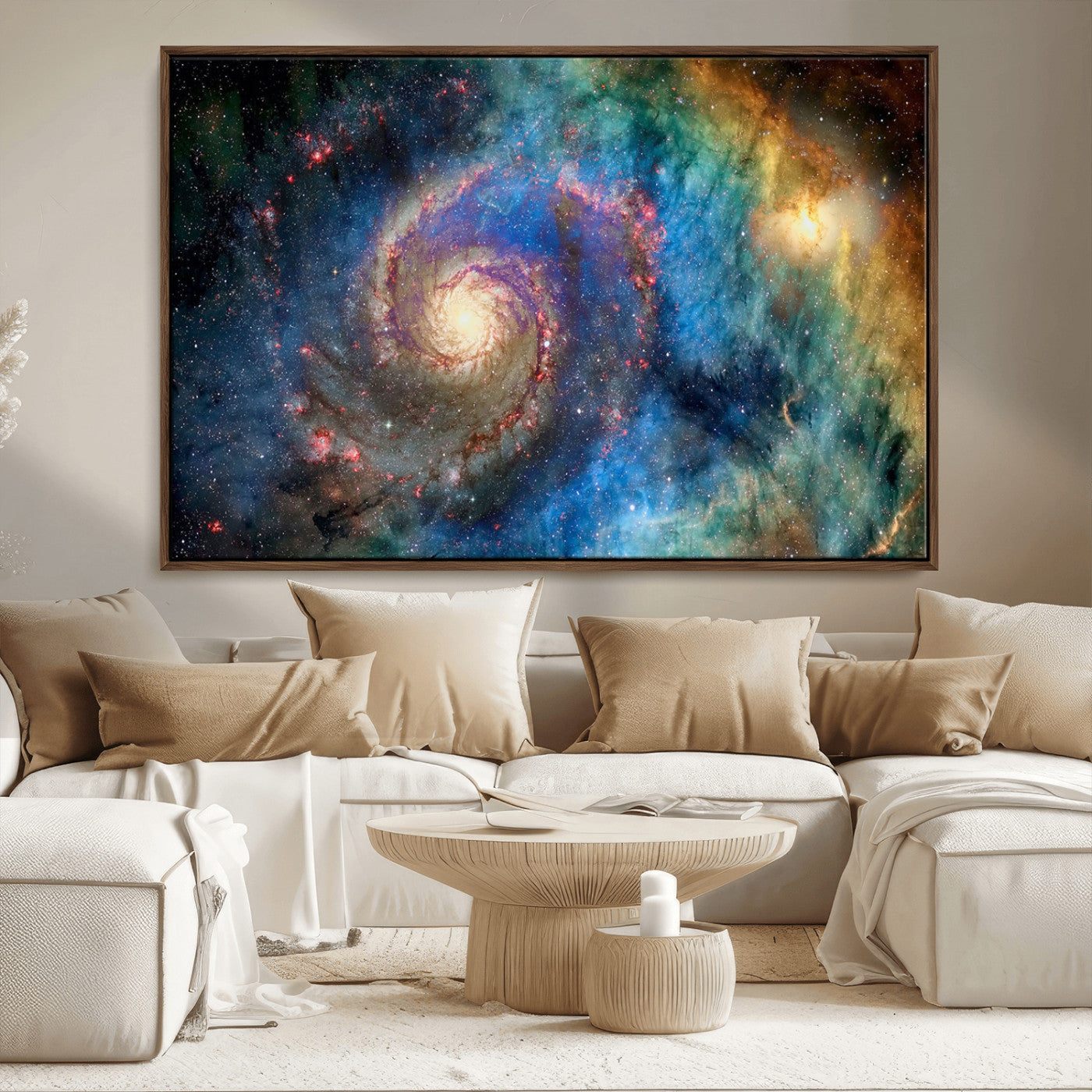 MGV-FC-36X24 - Spiral Galaxy Wall Art Canvas Print