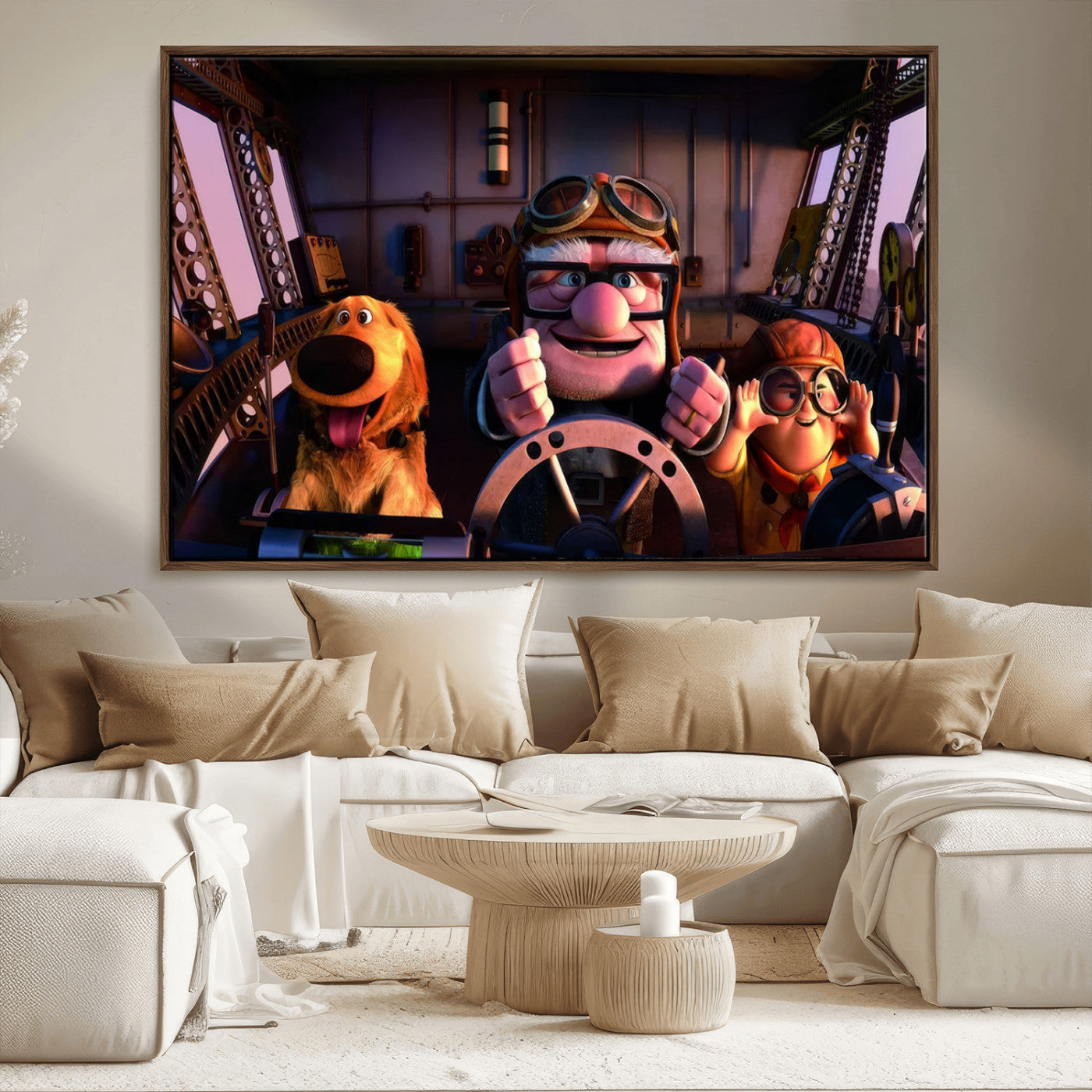 MGV-FC-36X24 - Carl Russel And Dog, Movie Up Poster, Movie Up Wall Art, Movie Up Poster Print, Carl