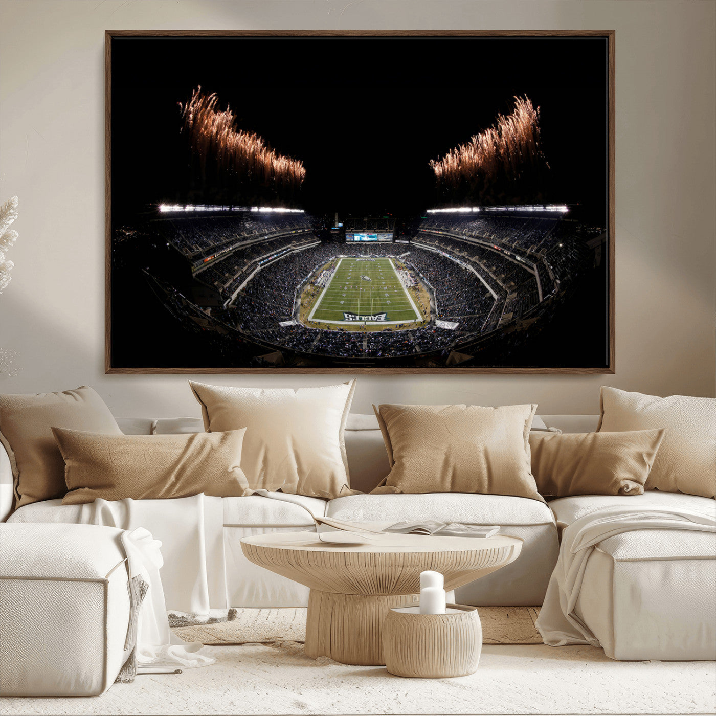 MGV-FC-36X24 - Eagles Field Stadium Wall Art | Philadelphia Eagles Football Team Print - Philadelphia Lincoln