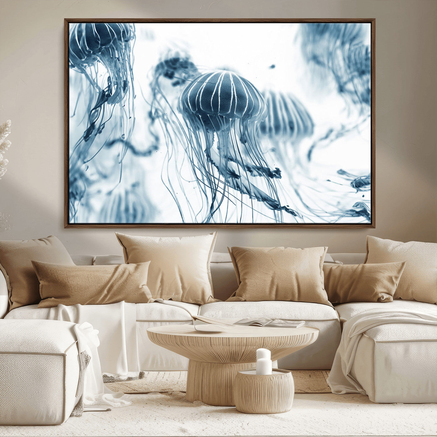 MGV-FC-36X24 - Abstract Jellyfish Canvas Print Wall Art