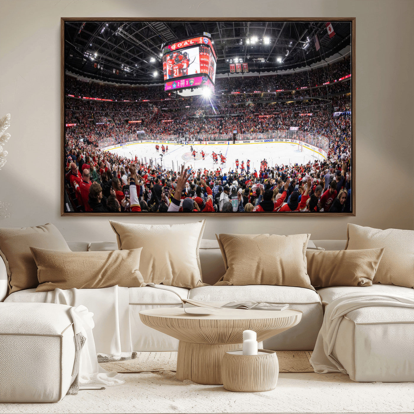 MGV-FC-36X24 - Amerant Bank Arena Wall Art Canvas Print - Basketball Arena Stadium Print