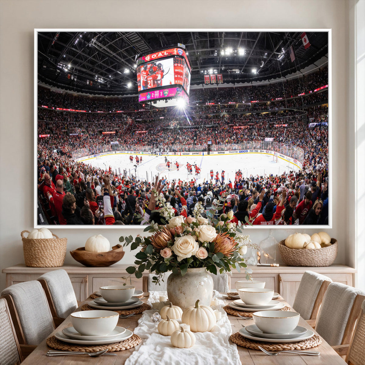 15750-MGV-CV-36X24 - Amerant Bank Arena Wall Art Canvas Print, Hockey Arena