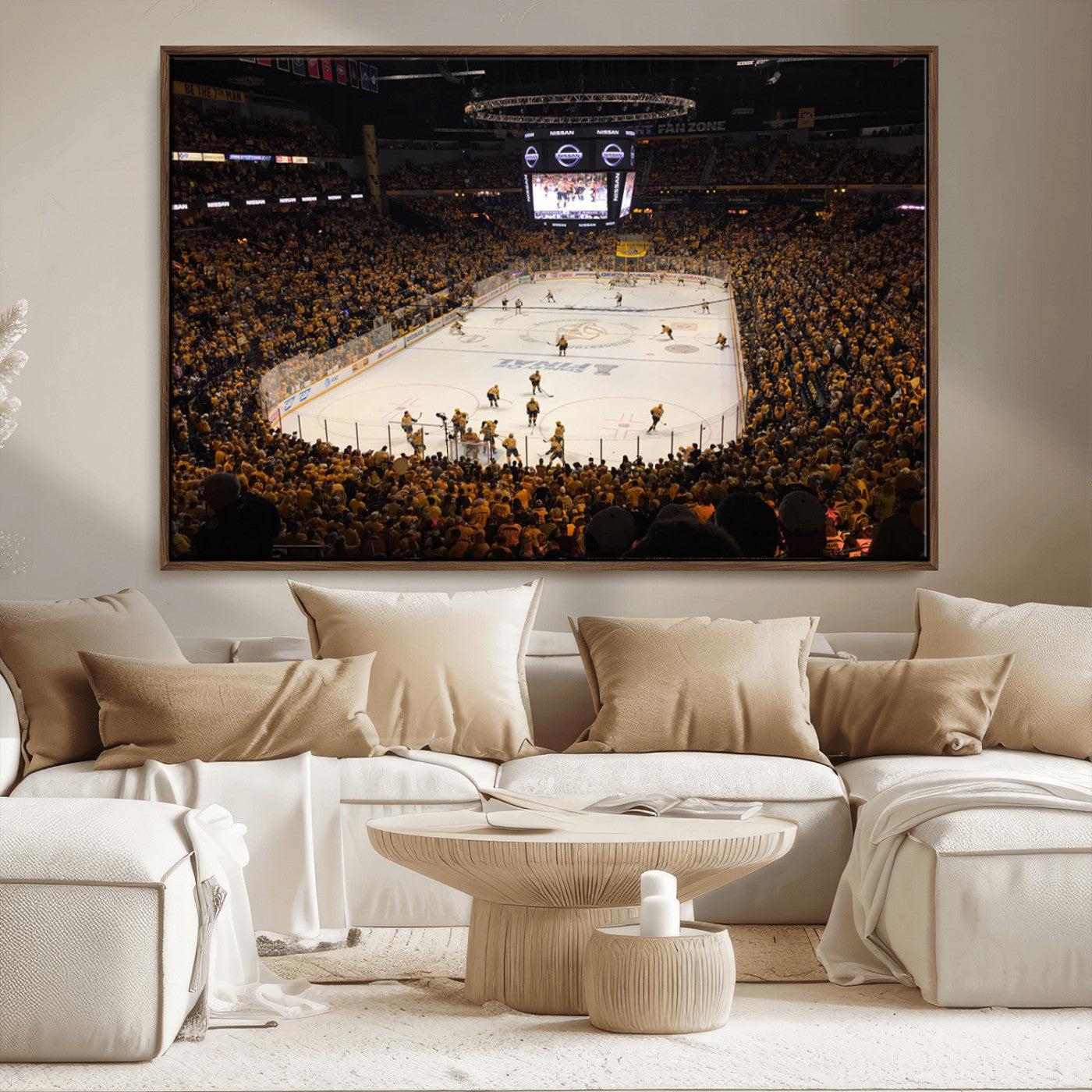 MGV-FC-36X24 - Bridgestone Arena - Nashville Predators Hockey Team Print - Nashville Wall Art Canvas Print