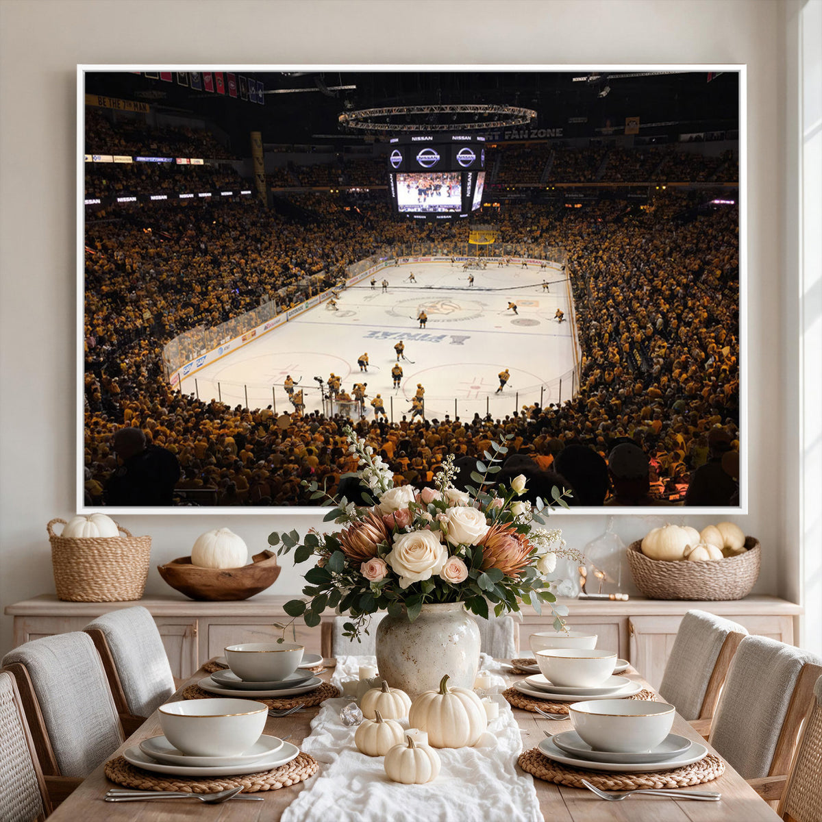 99407-MGV-CV-36X24 - Bridgestone Arena - Nashville Predators Hockey Team Print - Nashville Wall Art Canvas Print