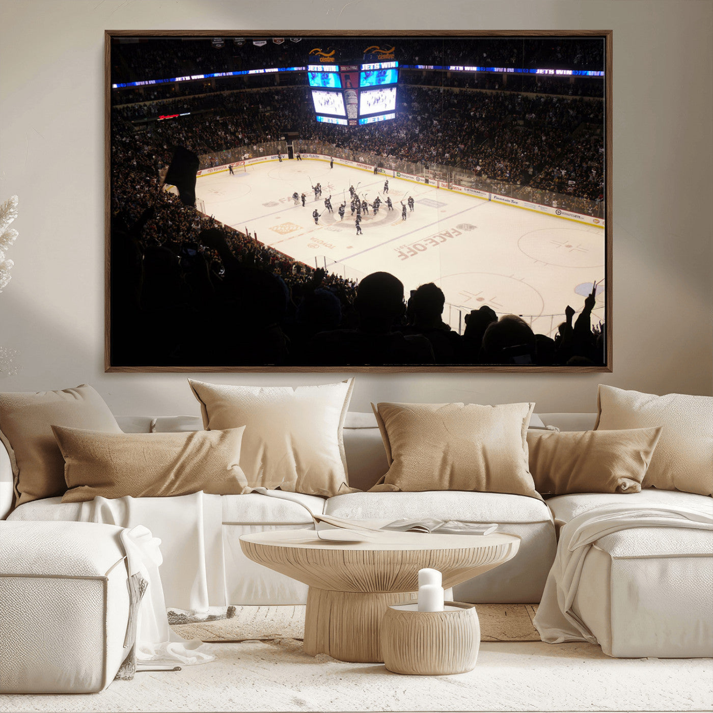 MGV-FC-36X24 - Canada Life Centre Wall Art | Winnipeg Jets Hockey Team Print Canvas | Ready to Hang | Winnipeg Wall