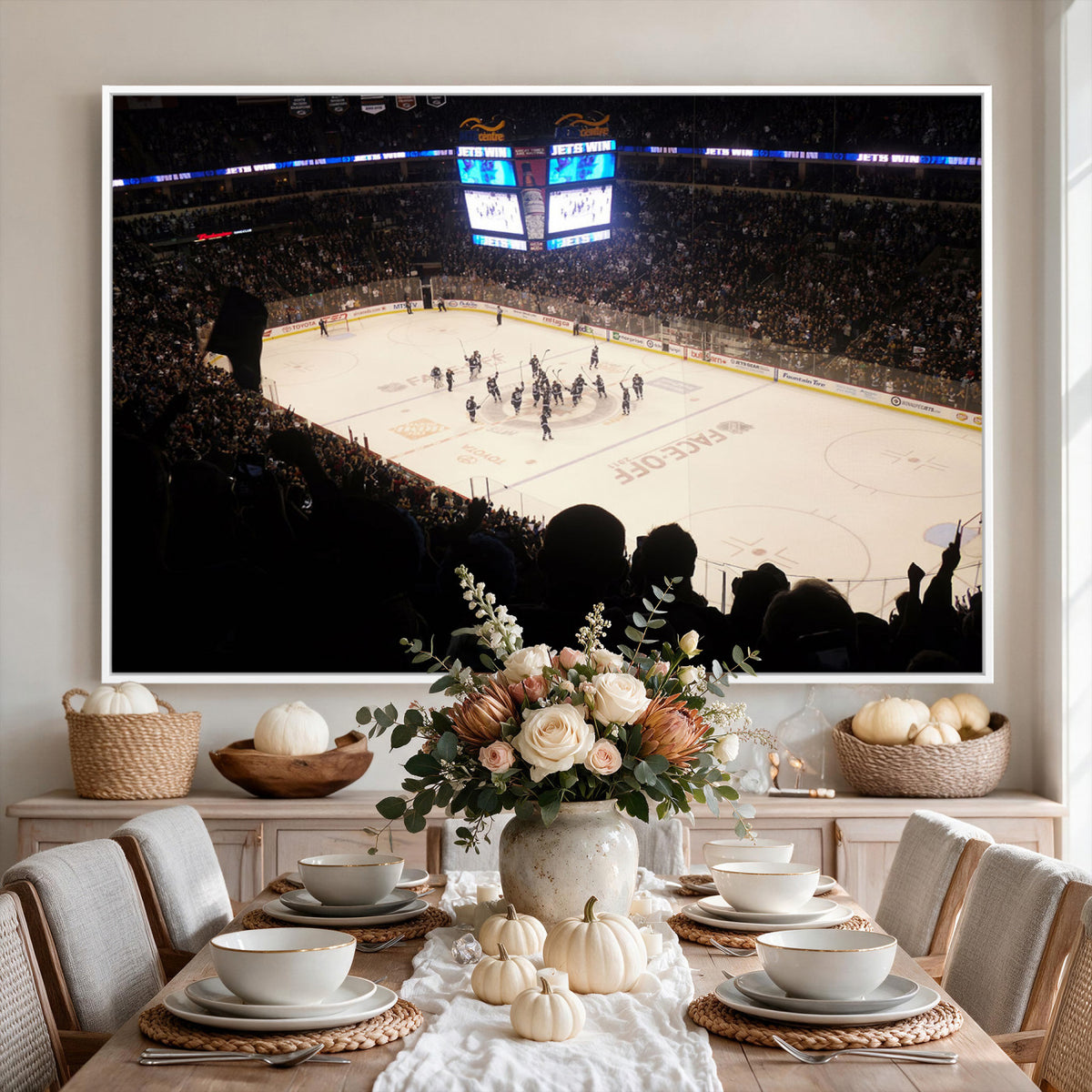 22497-MGV-CV-36X24 - Canada Life Centre Wall Art | Winnipeg Jets Hockey Team Print Canvas | Ready to Hang | Winnipeg Wall