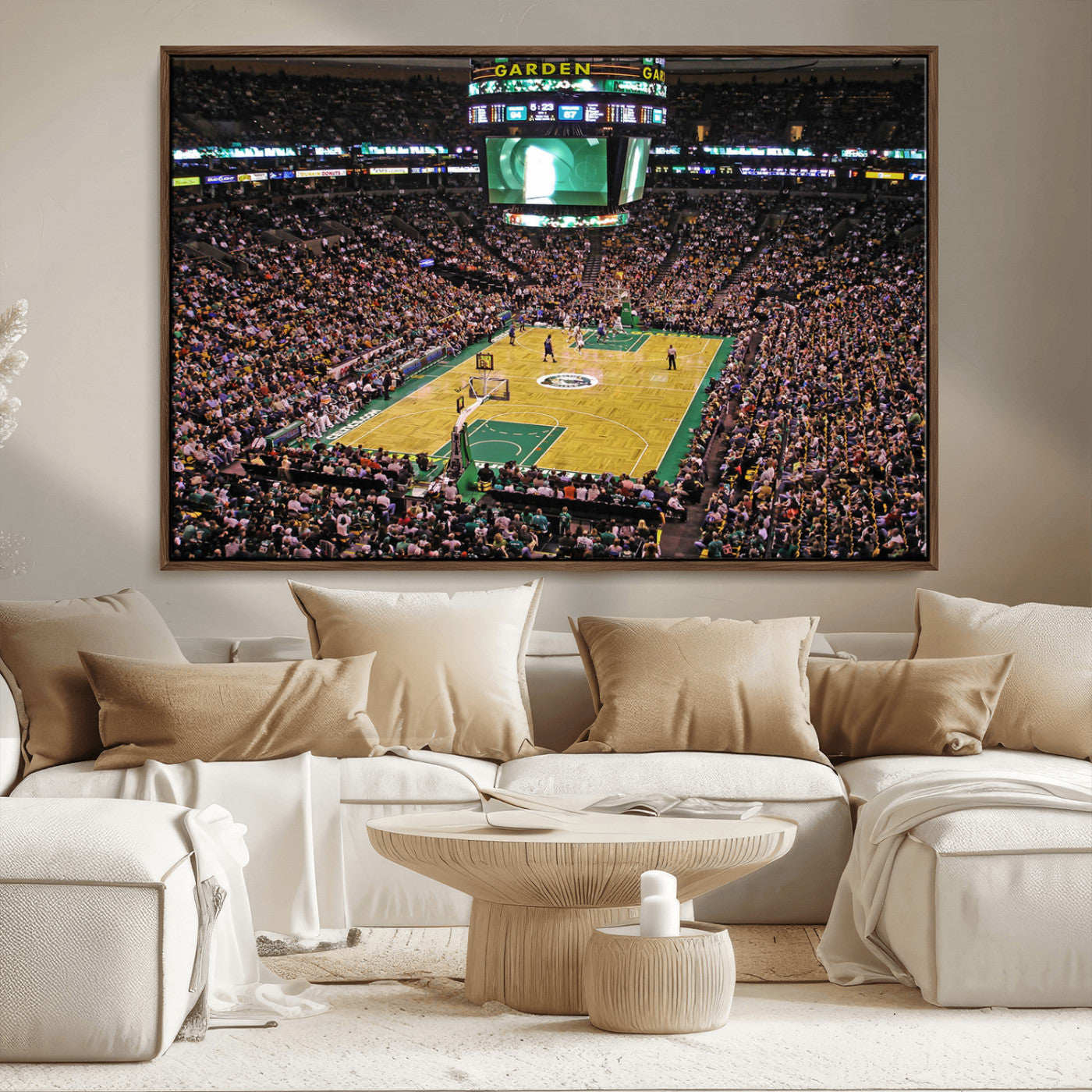 MGV-FC-36X24 - Celtics Game Versus The Timberwolves | Baseball Stadium Wall Art | Canvas Print | Ready to Hang