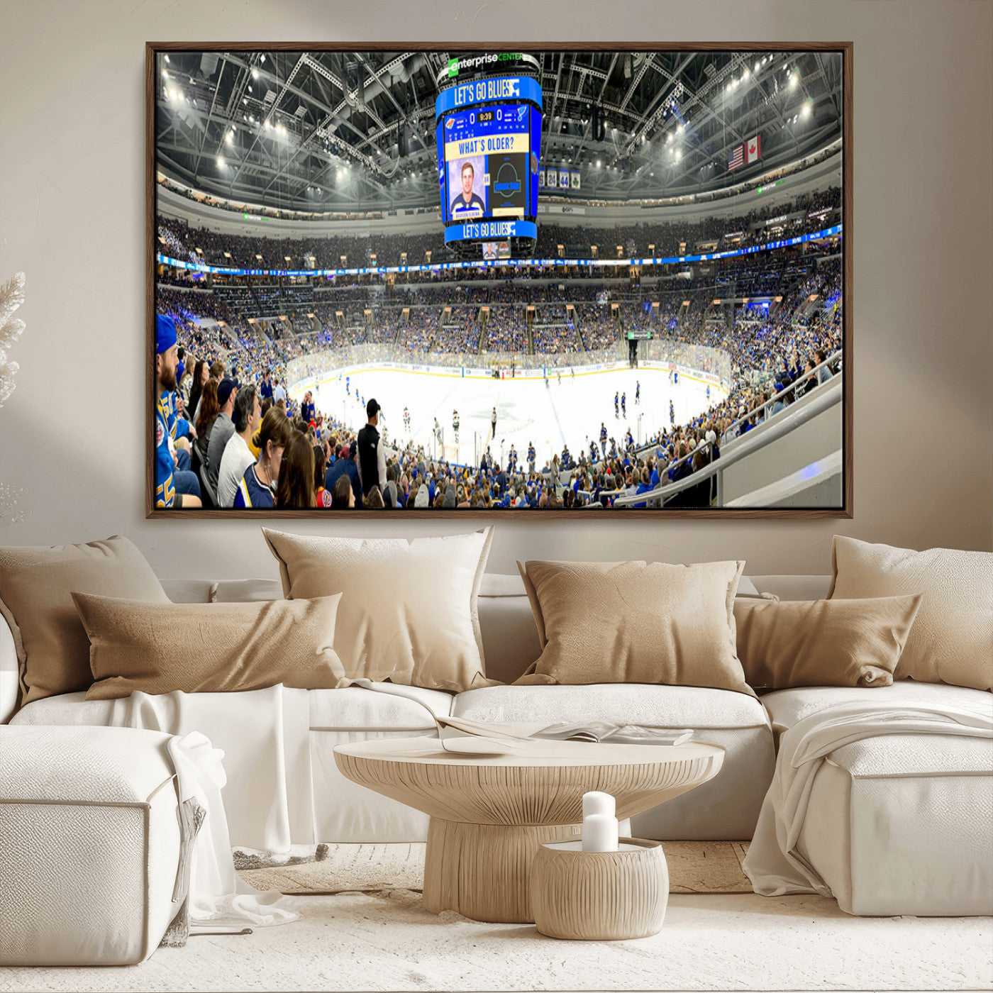 MGV-FC-36X24 - Enterprise Center | Missouri St. Louis Blues Ice Hockey Stadium Wall Art | Canvas Print | Ready to