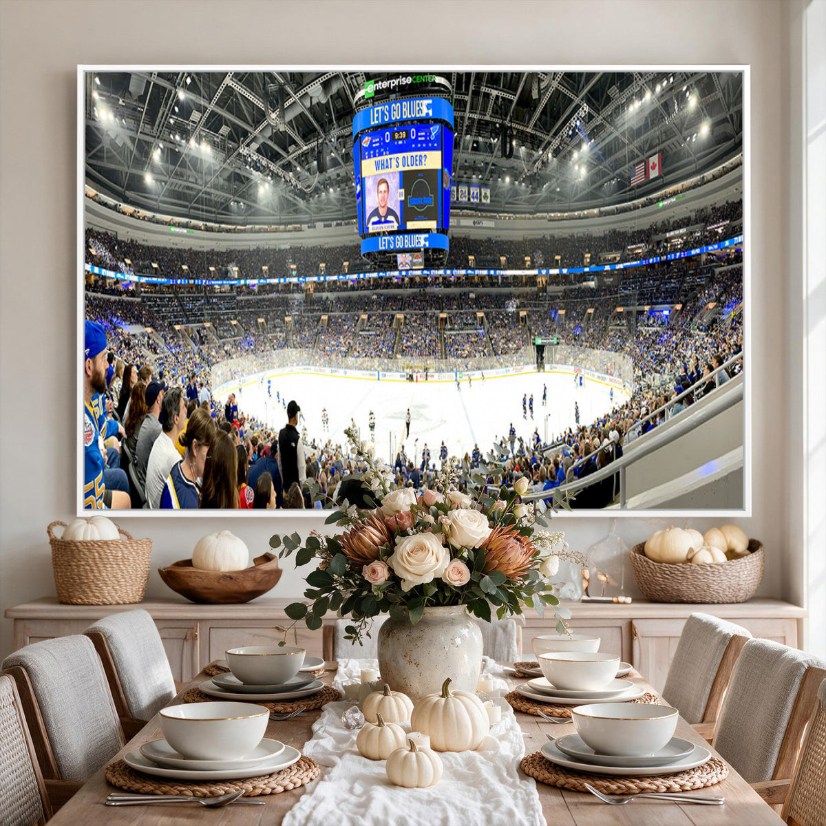 55708-MGV-CV-36X24 - Enterprise Center, Missouri St. Louis Blues Ice Hockey