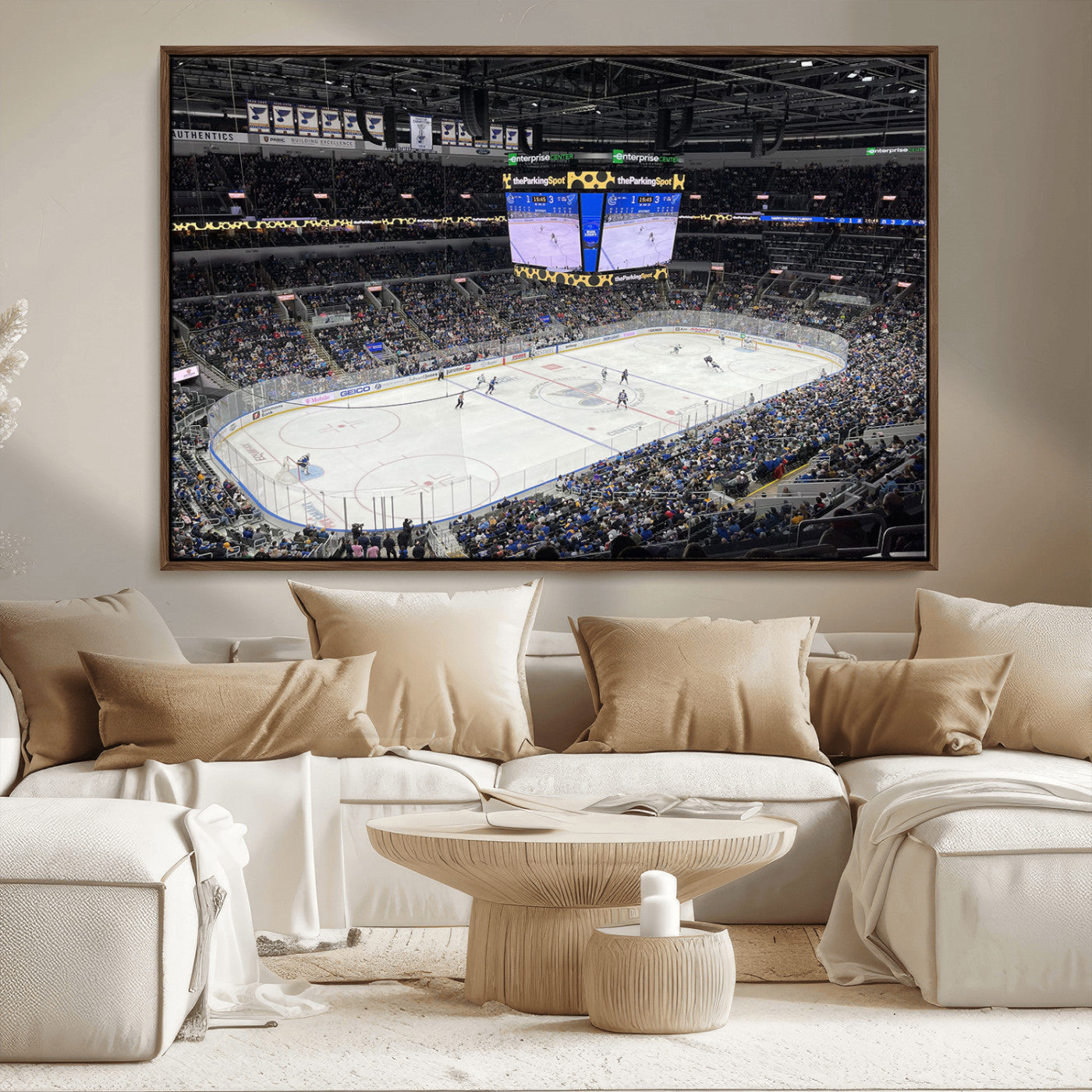 MGV-FC-36X24 - Enterprise Center Missouri St. Louis Blues Hockey Stadium Wall Art Canvas Print