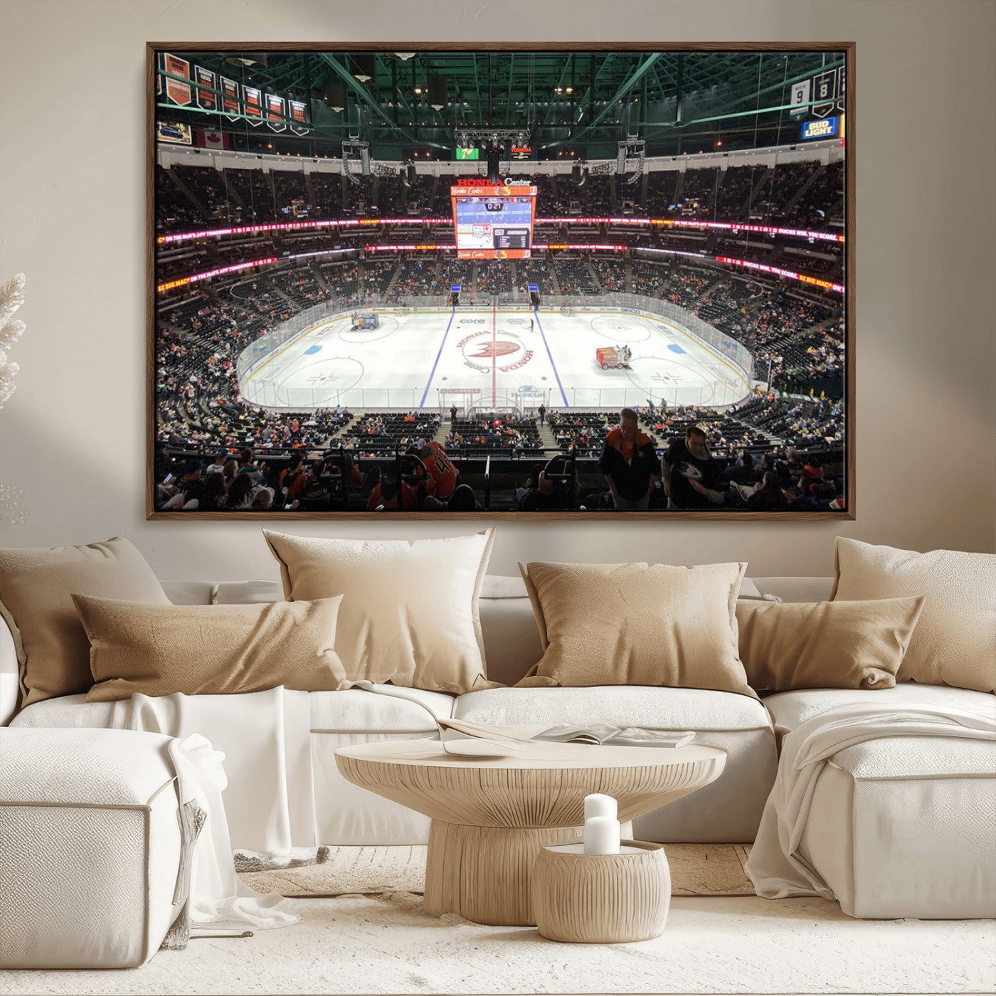 MGV-FC-36X24 - Honda Center California Anaheim Ducks Ice Hockey Stadium Canvas Print Wall Art