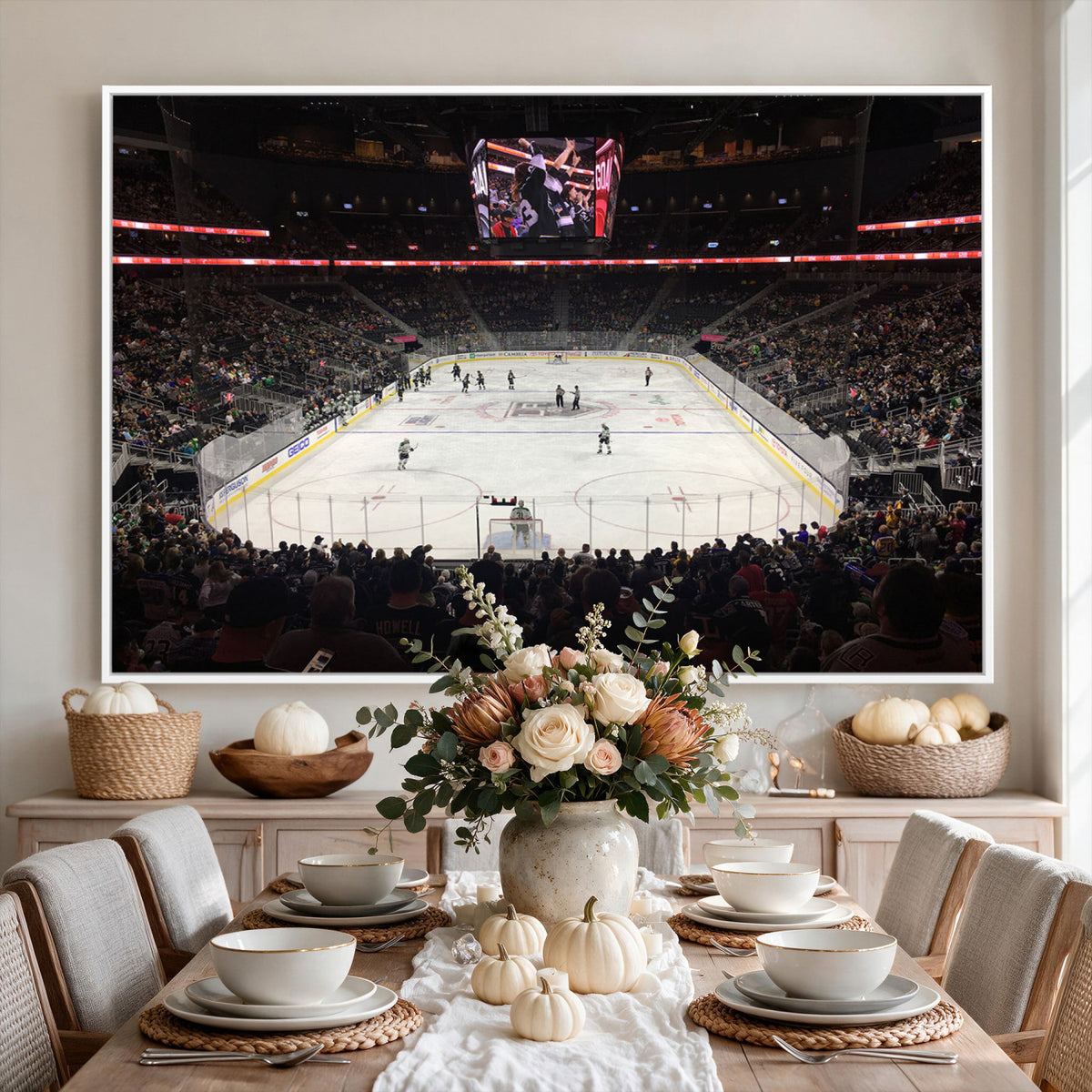 14802-MGV-CV-36X24 - T Mobile Arena Paradise Nevada Vegas Golden Knights Ice Hockey Stadium