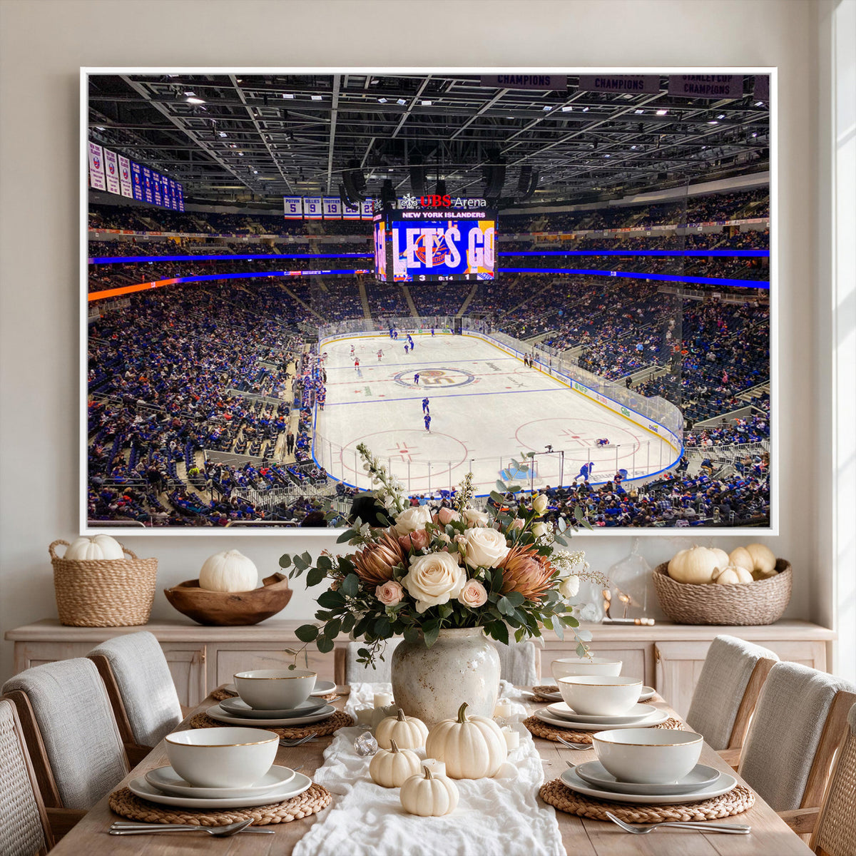 78692-MGV-CV-36X24 - UBS Arena Elmont New York Islanders Ice Hockey Wall Art, UBS Arena Elmont Wall Art Canvas Print