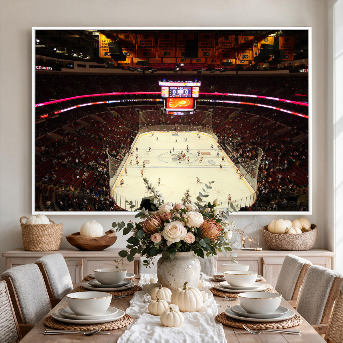 98213-MGV-CV-36X24 - Wachovia Center Prior to Flyers Game Ice Hockey Stadium