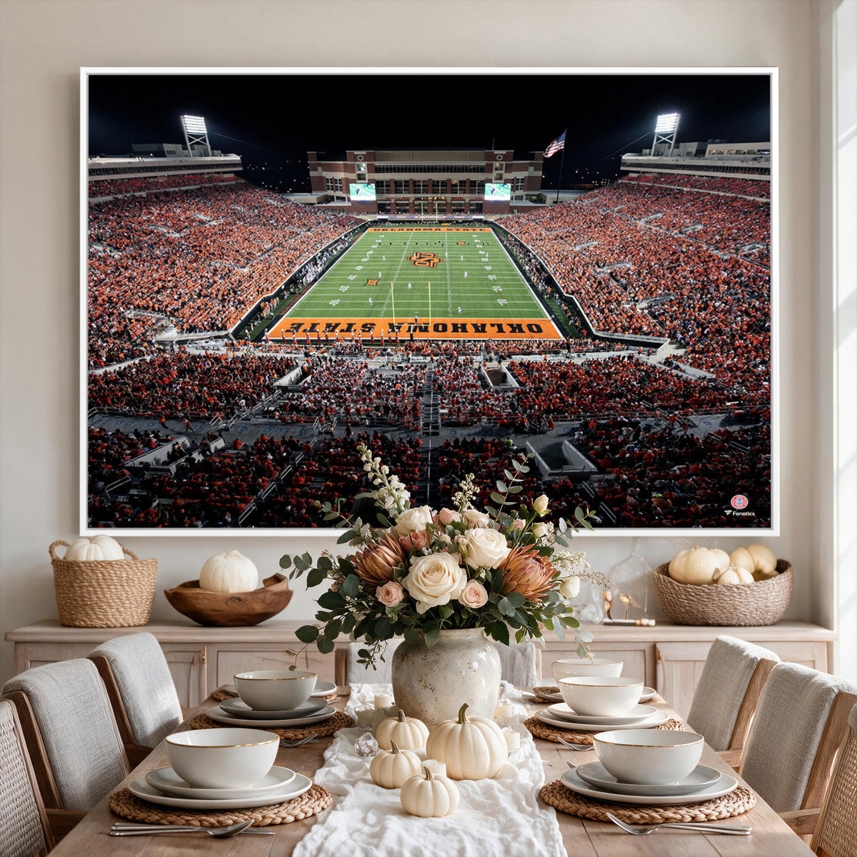 81675-MGV-CV-36X24 - Oklahoma State Cowboys Canvas Print, Football Team Print