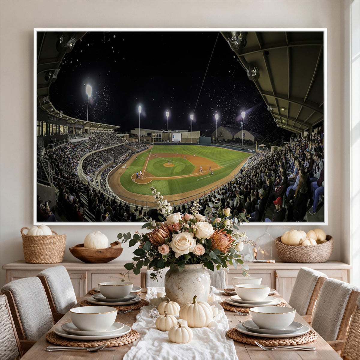 10262-MGV-CV-36X24 - Olsen Field at Blue Bell Park - Texas A&M Aggies Baseball Stadium Wall Art Canvas Print