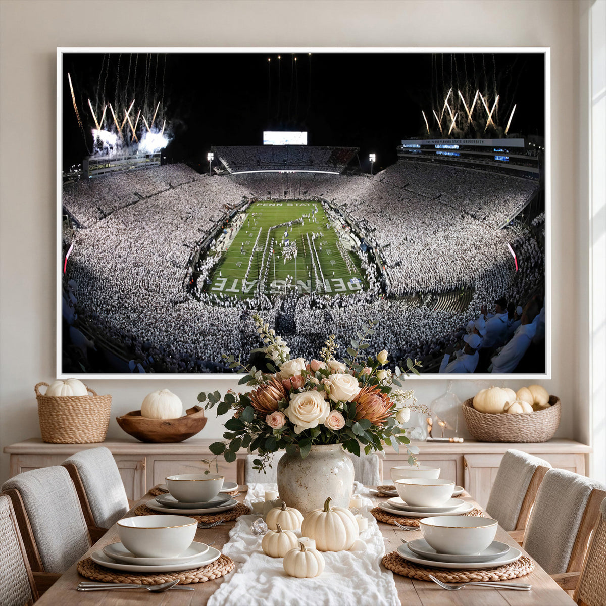 84537-MGV-CV-36X24 - Penn State Beaver Stadium Canvas Wall Art - Nittany Lions Football Print