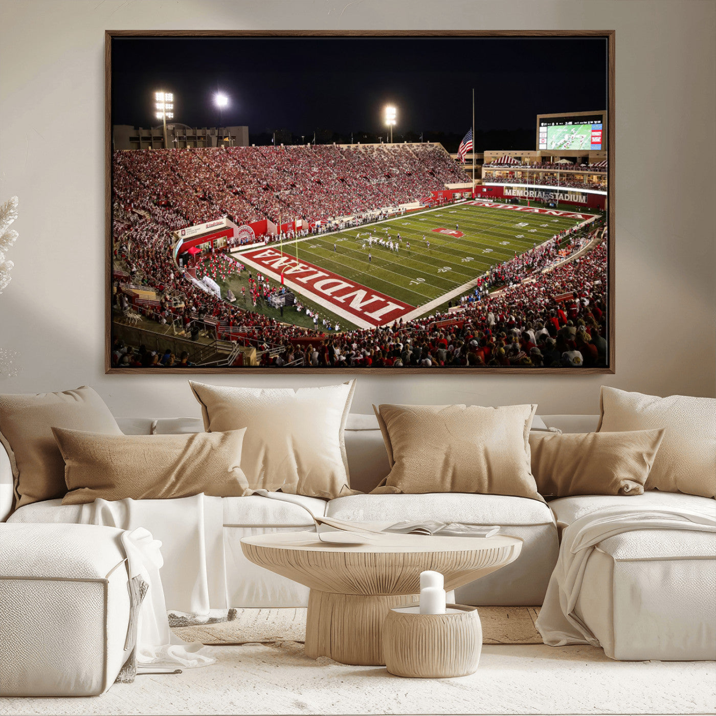 MGV-FC-36X24 - Indiana University Hoosiers Football Team Print Canvas