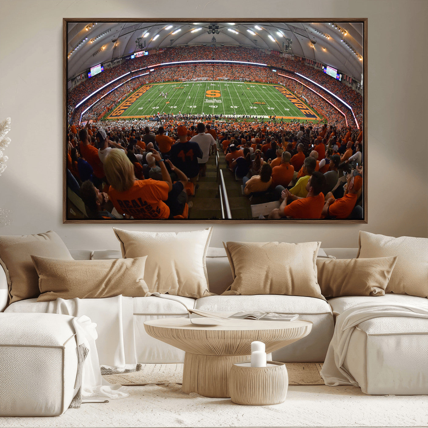 MGV-FC-36X24 - Syracuse University Orange Football Canvas Print, Football Team Print - Syracuse JMA Wireless Dome