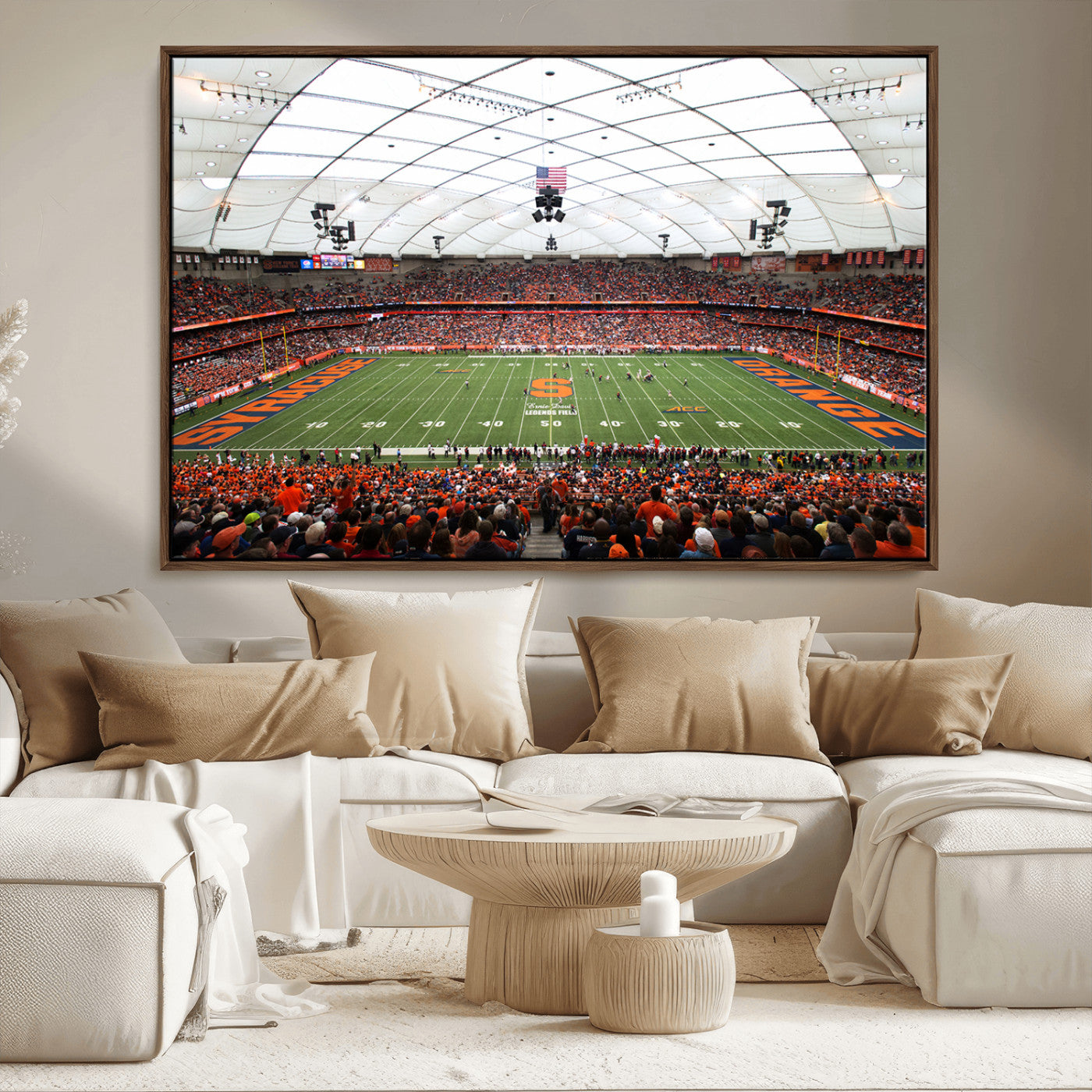 MGV-FC-36X24 - Syracuse University Orange Football Team Print - Syracuse JMA Wireless Dome Wall Art Canvas Print