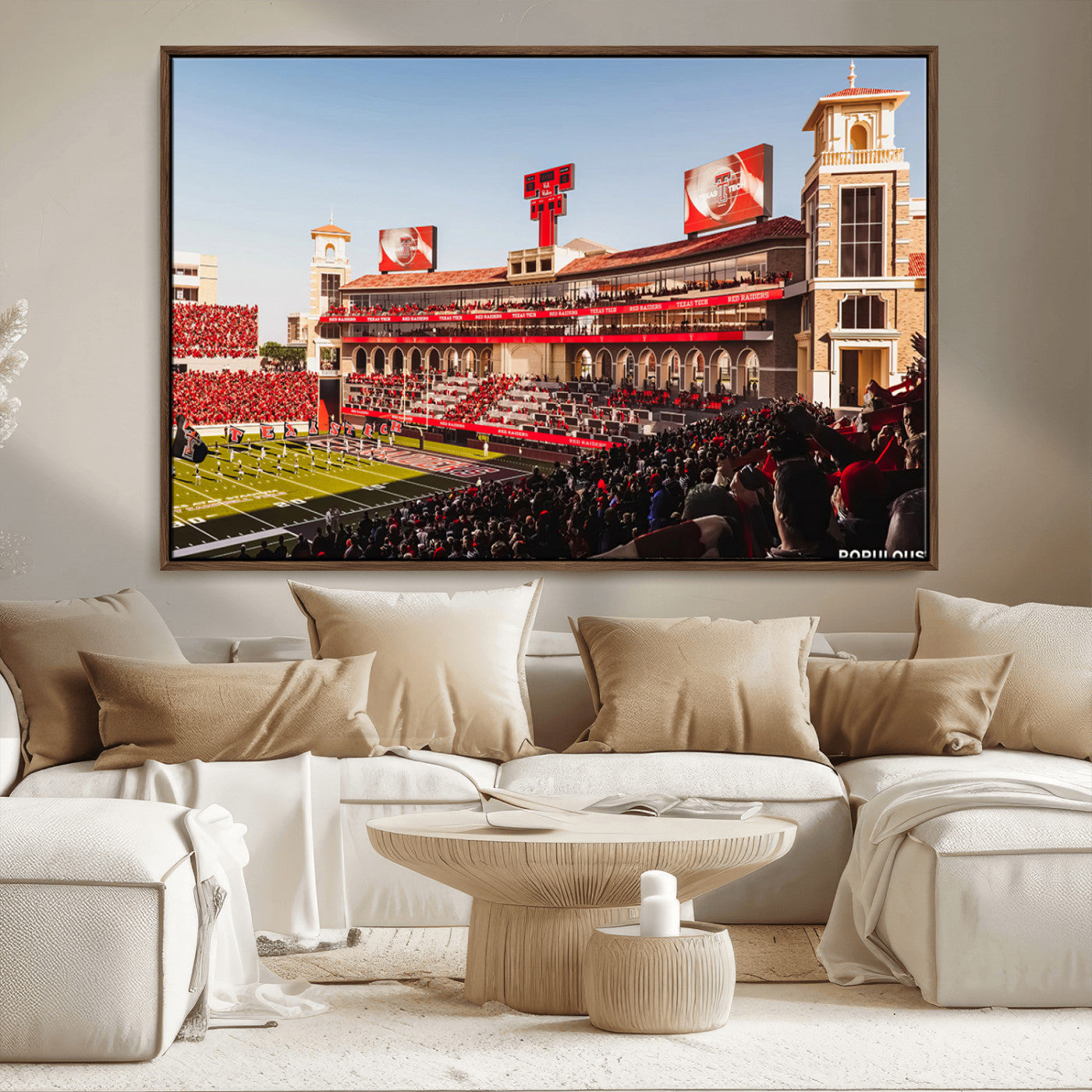 MGV-FC-36X24 - Jones AT&T Stadium Texas Tech Red Raiders Wall Art | Large Att Stadium Canvas Print | College