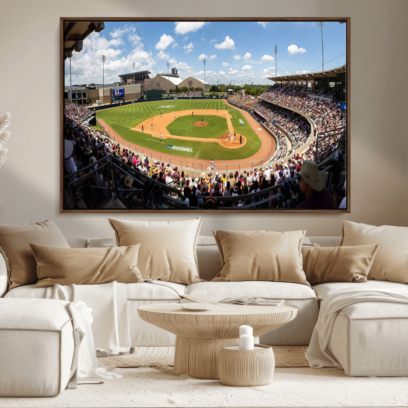 MGV-FC-36X24 - The Texas A&M University Aggies Athletics Team Print - College Station Kyle Field Wall Art Canvas