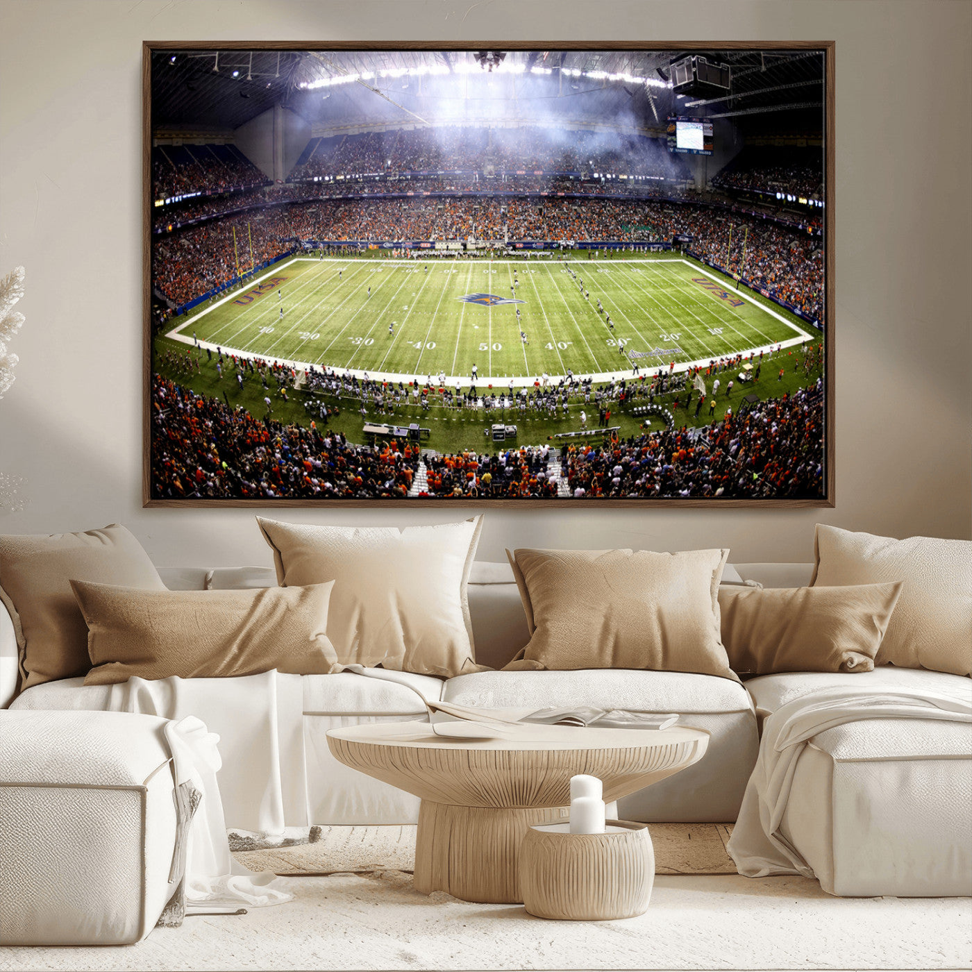 MGV-FC-36X24 - The University of Texas at San Antonio Roadrunners Football Team Print - San Antonio Alamodome Wall