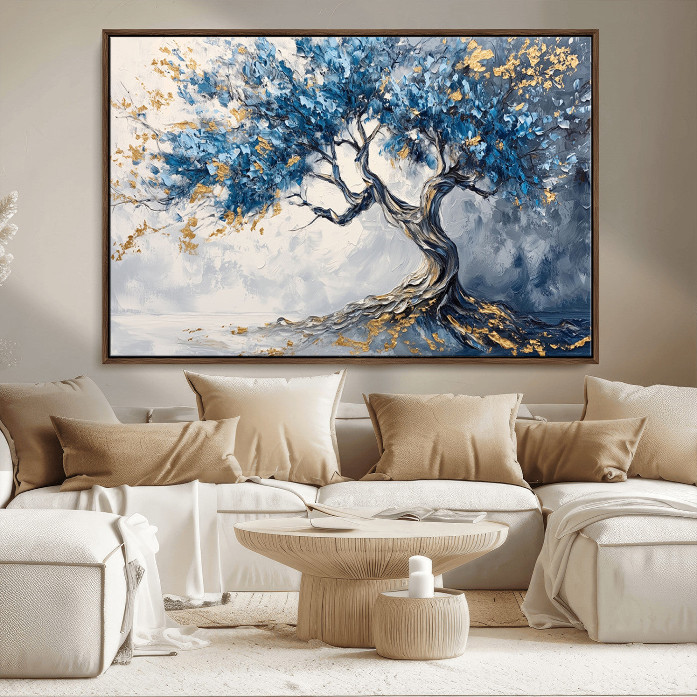 MGV-FC-36X24 - Abstract Tree Painting Canvas Wall Art | Tree of Life Painting Wall Art Canvas Print