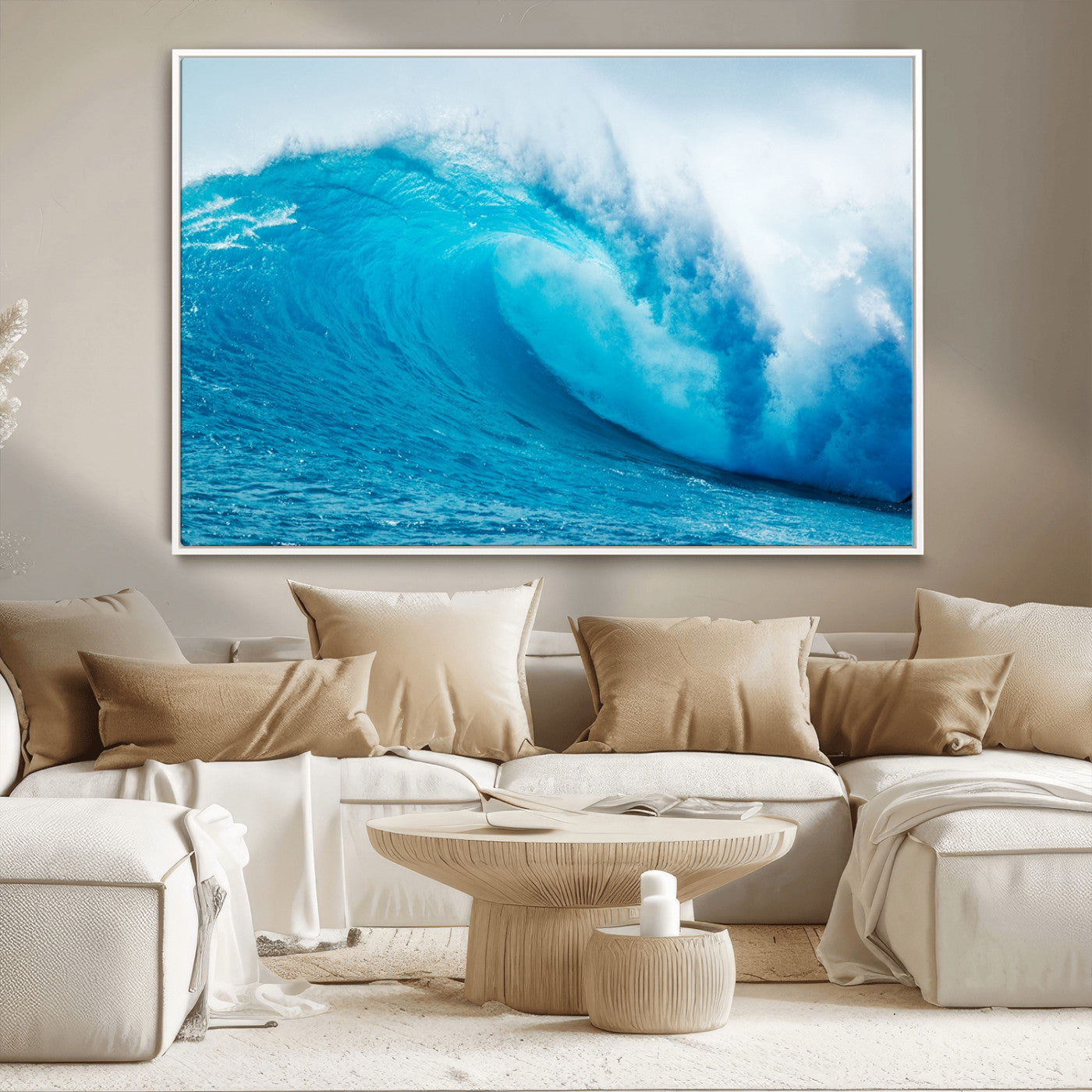 MGV-FC-36X24 - Big Ocean Surfing Wave Wall Art Canvas Print