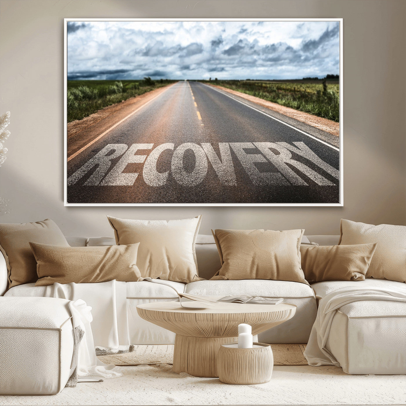 MGV-FC-36X24 - Recovery Road Wall Art Canvas Print
