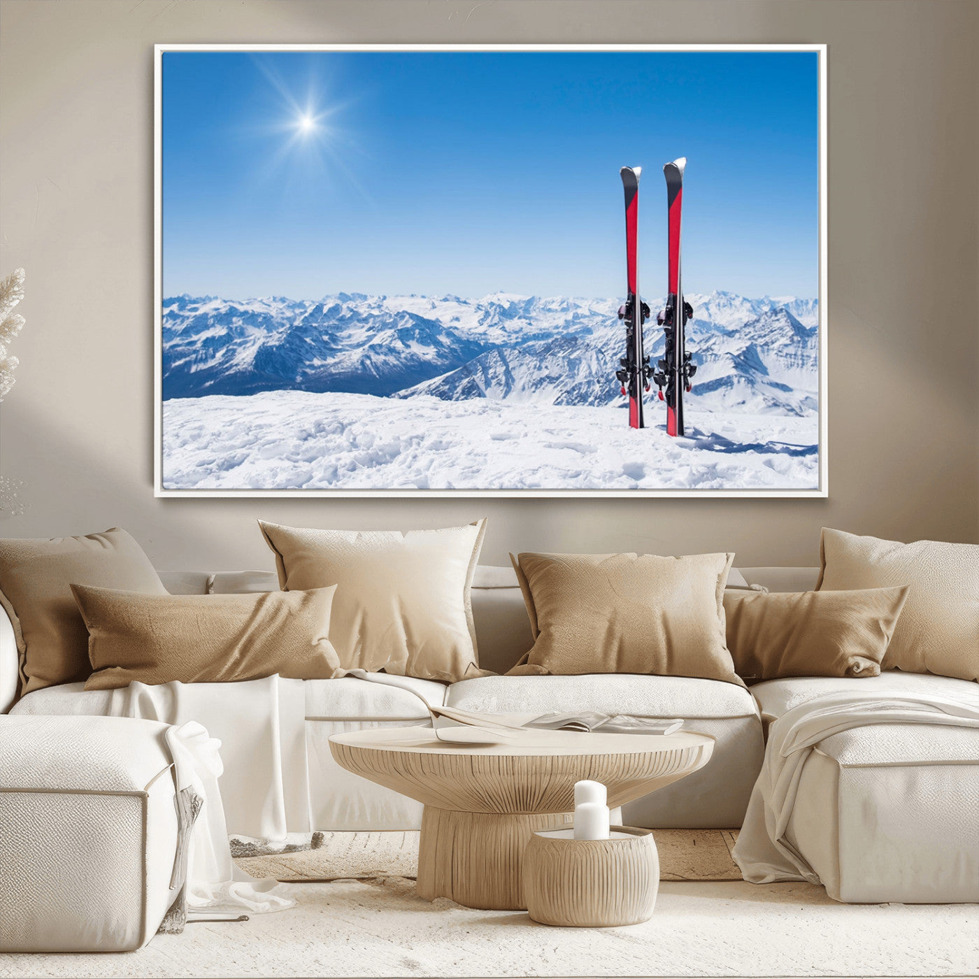 MGV-FC-36X24 - Ski Season Snow Wall Art Canvas Print