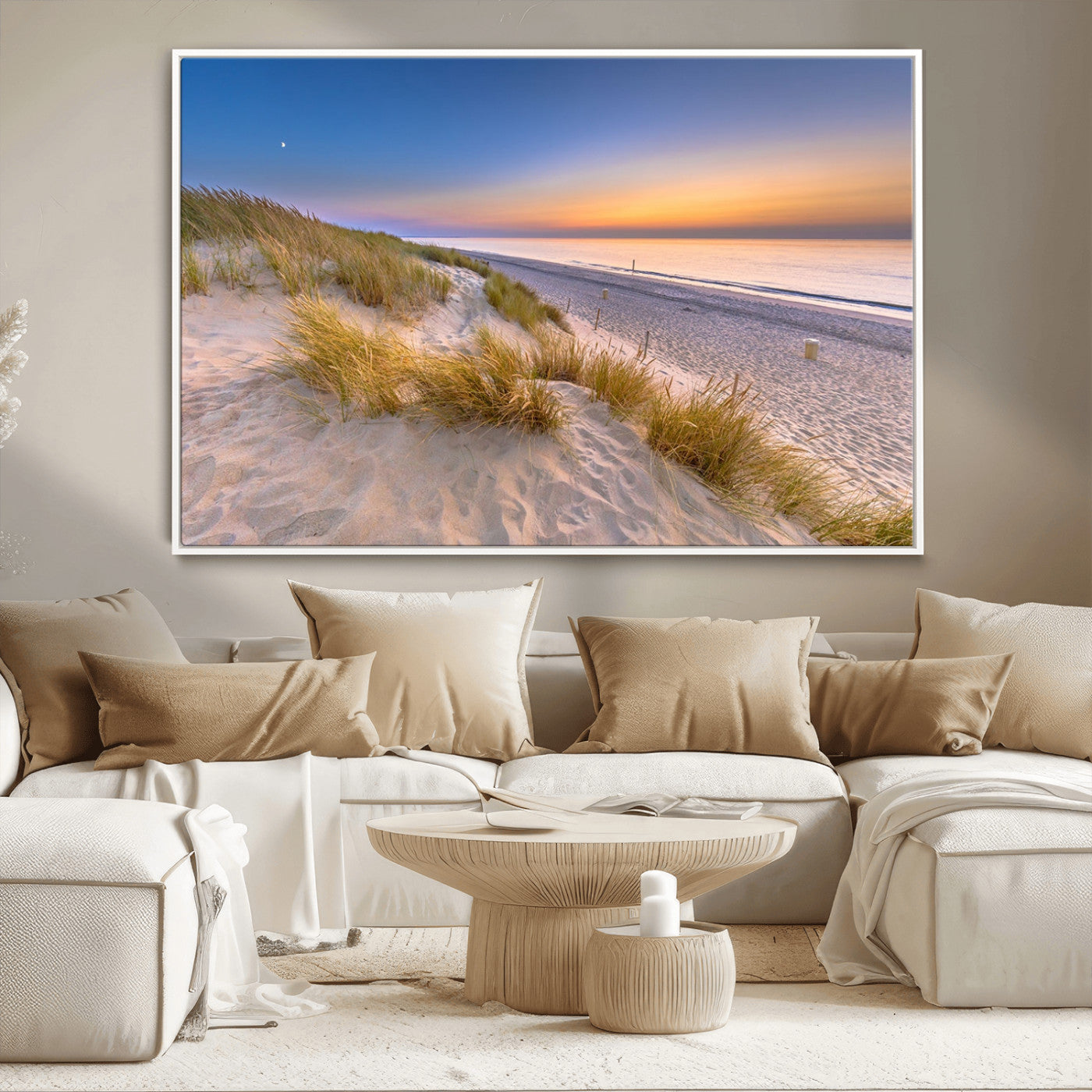 -Sunrise On The Beach Wall Art Canvas Print